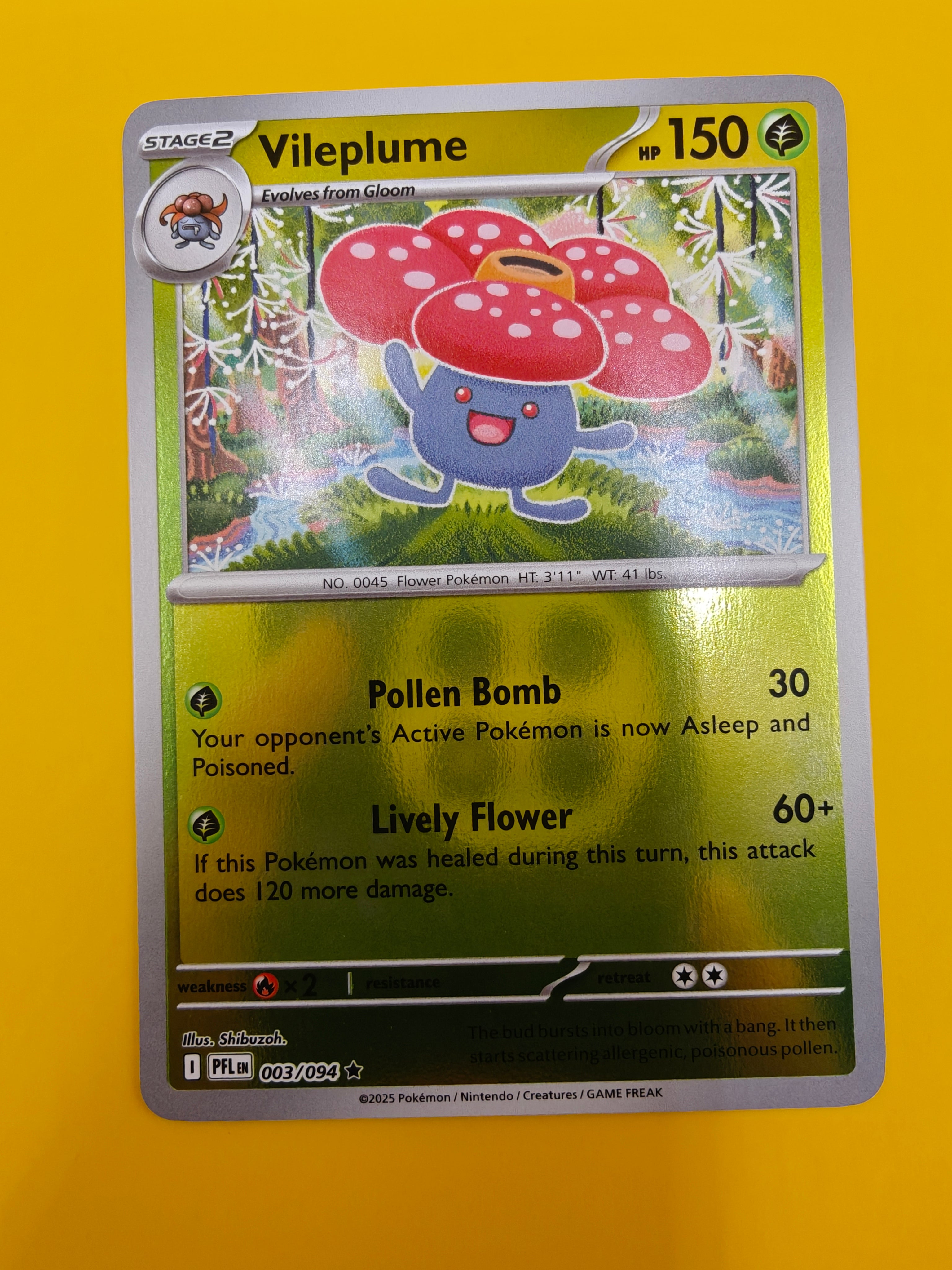 Vileplume Reverse Holo - Phantasmal Flames