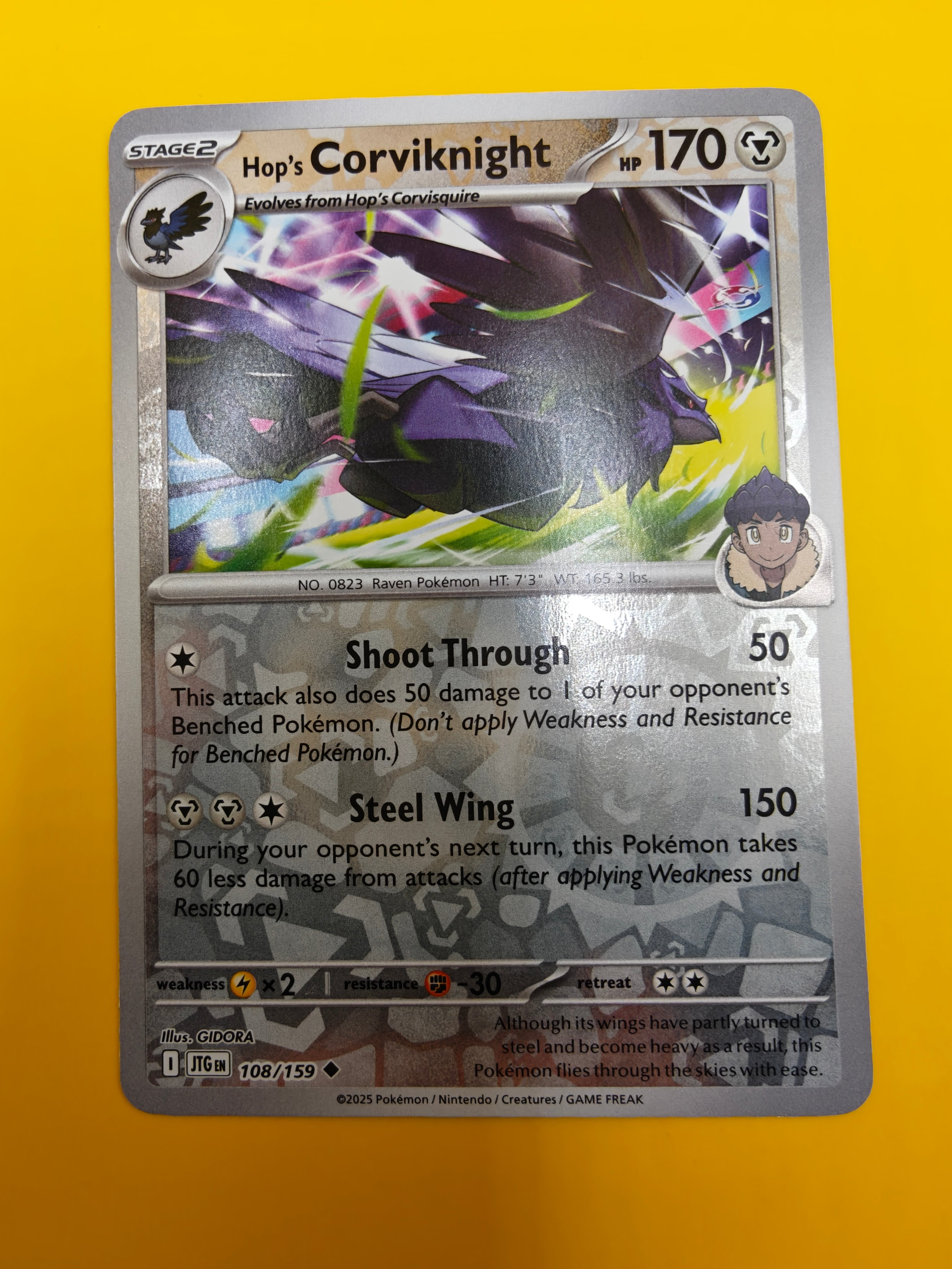 Hop's Corviknight Reverse Holo - Journey Together