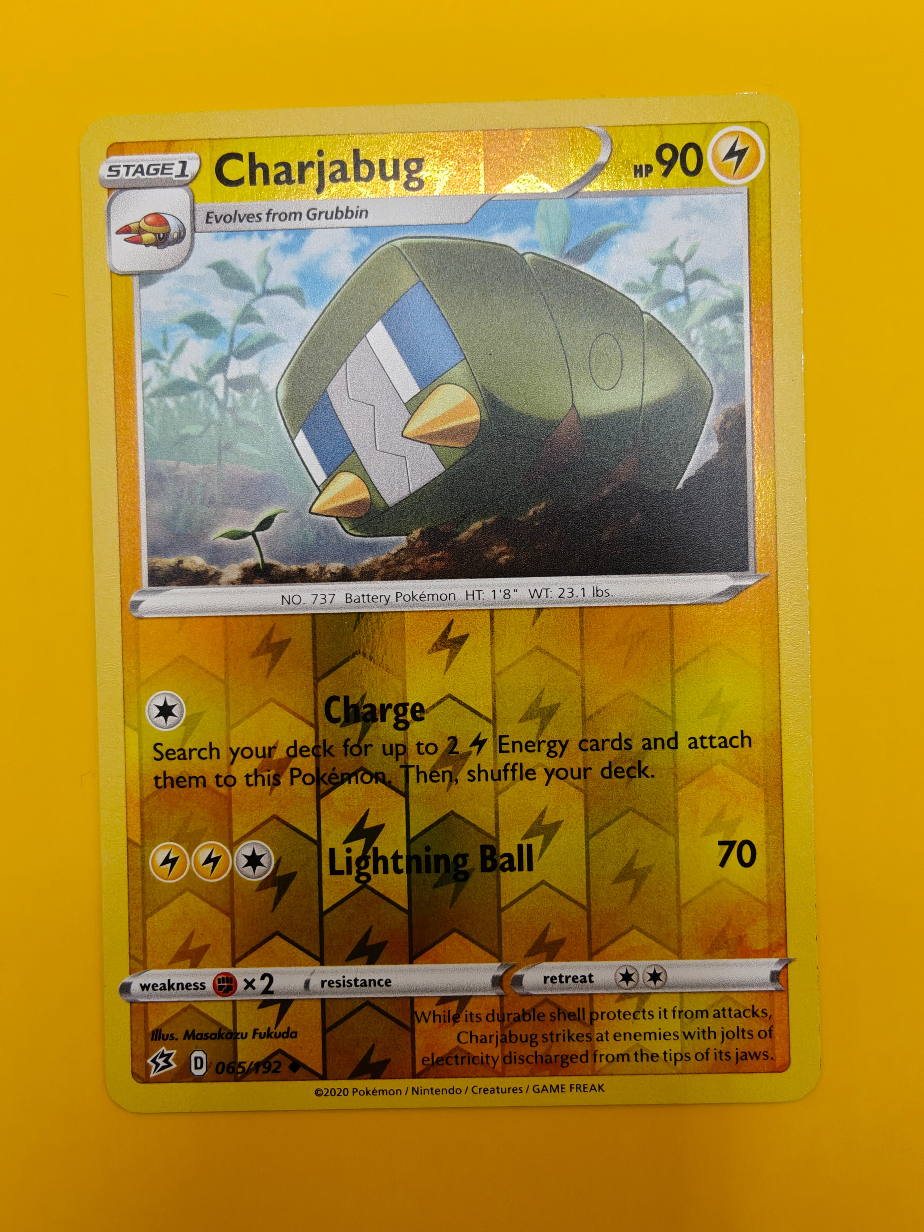 Charjabug Reverse Holo - Rebel Clash