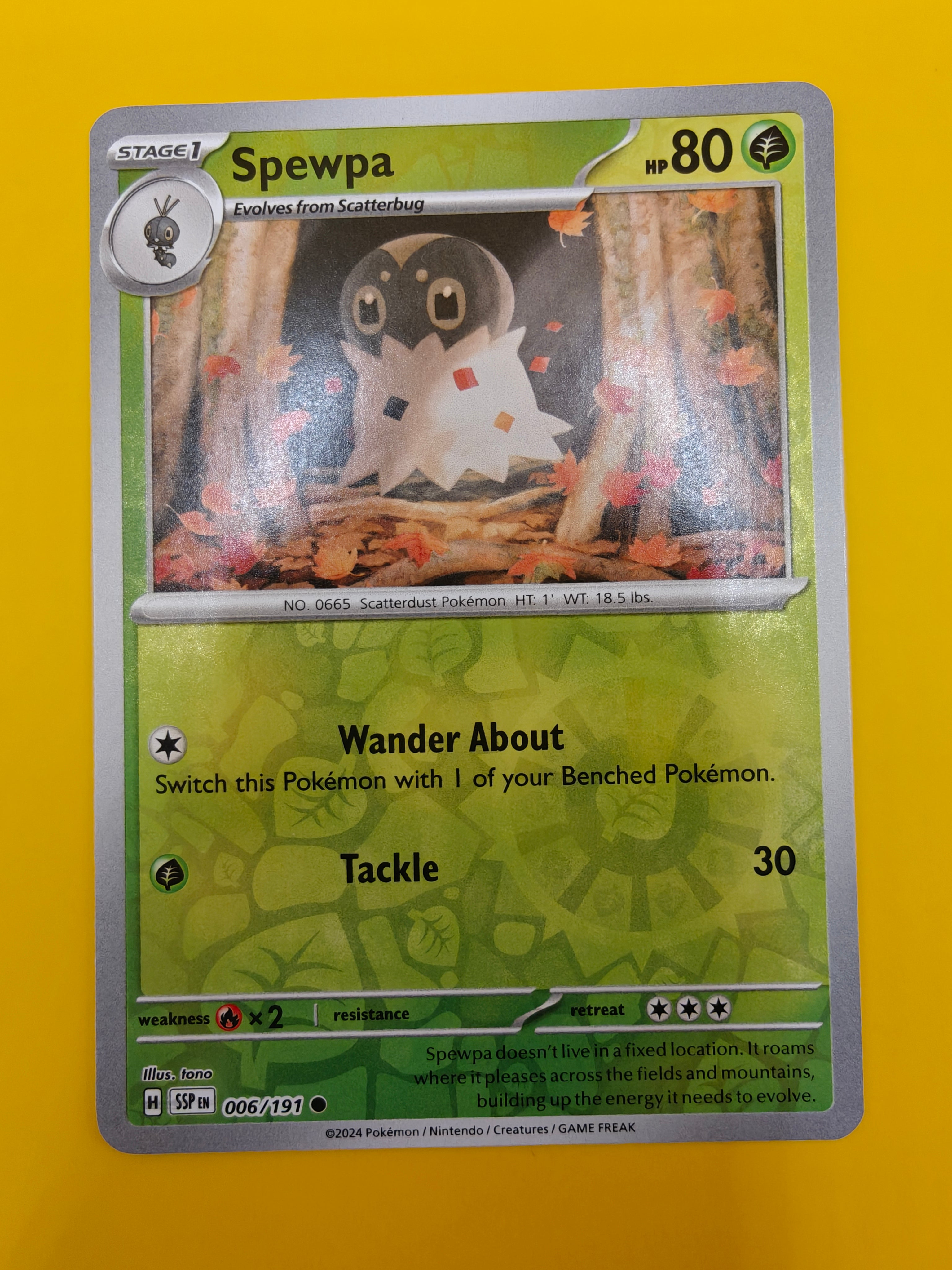 Spewpa Reverse Holo - Surging Sparks