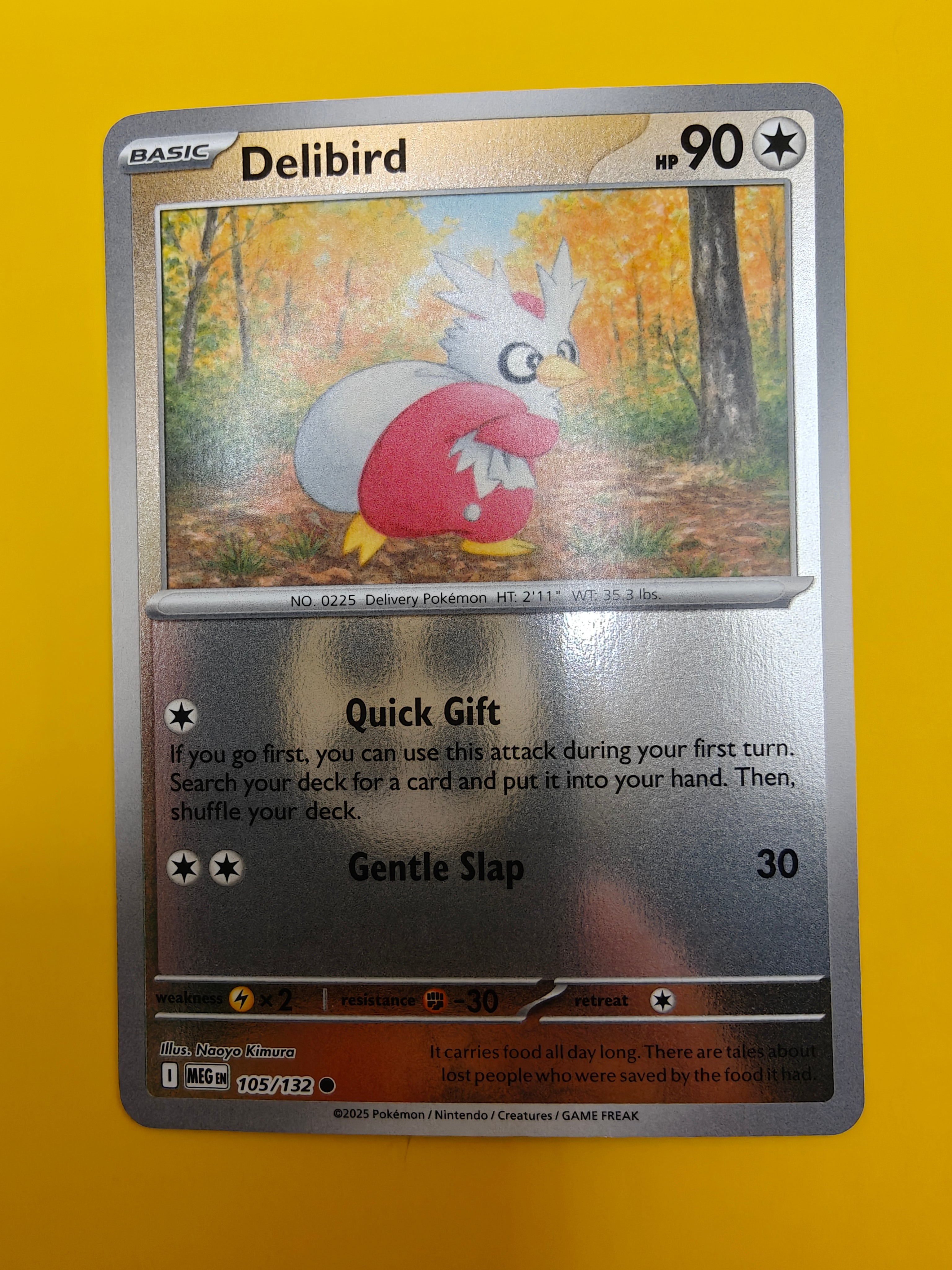 Delibird Reverse Holo - Mega Evolution Base Set