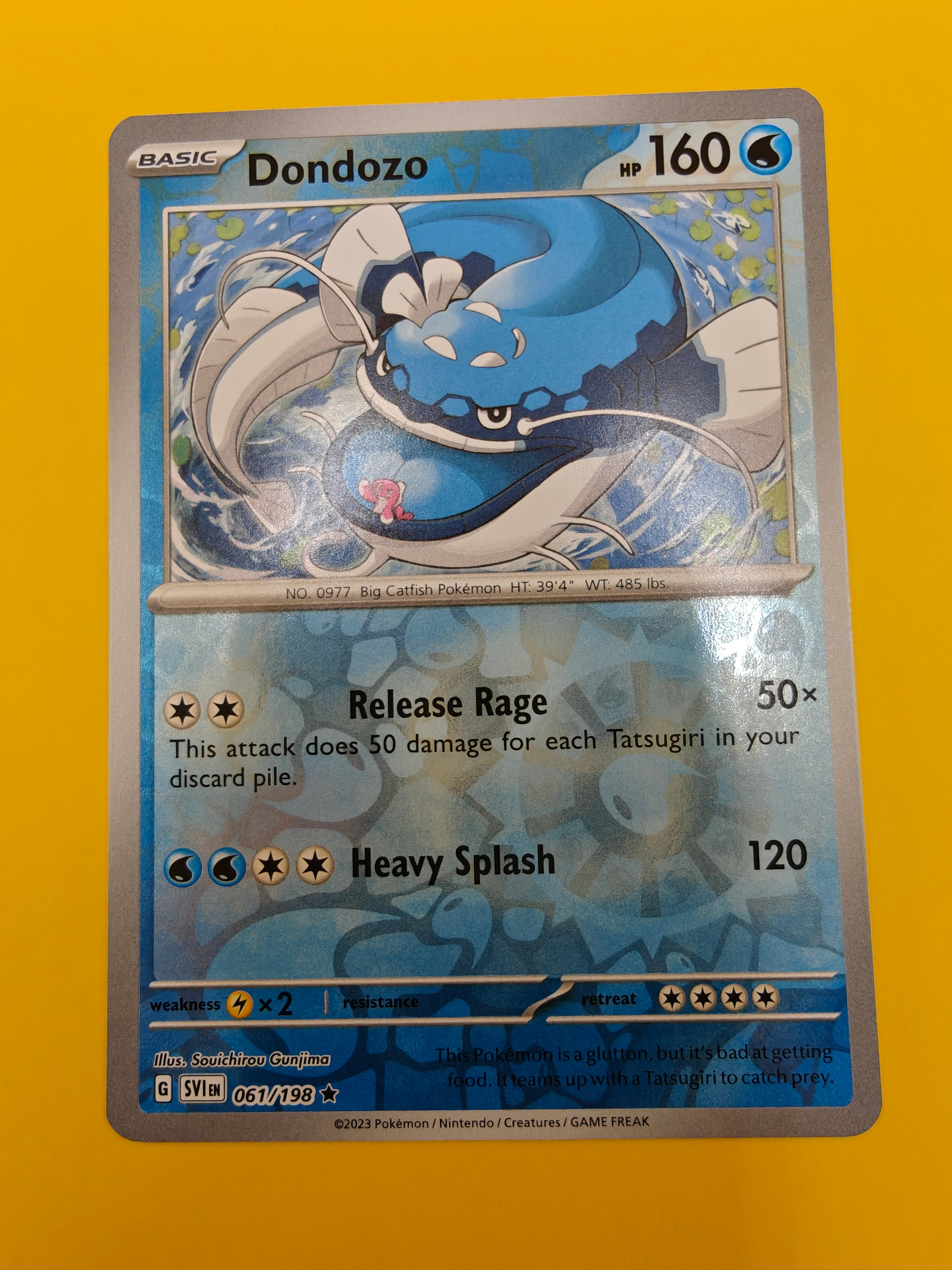 Dondoze Reverse Holo - Scarlet & Violet Base Set