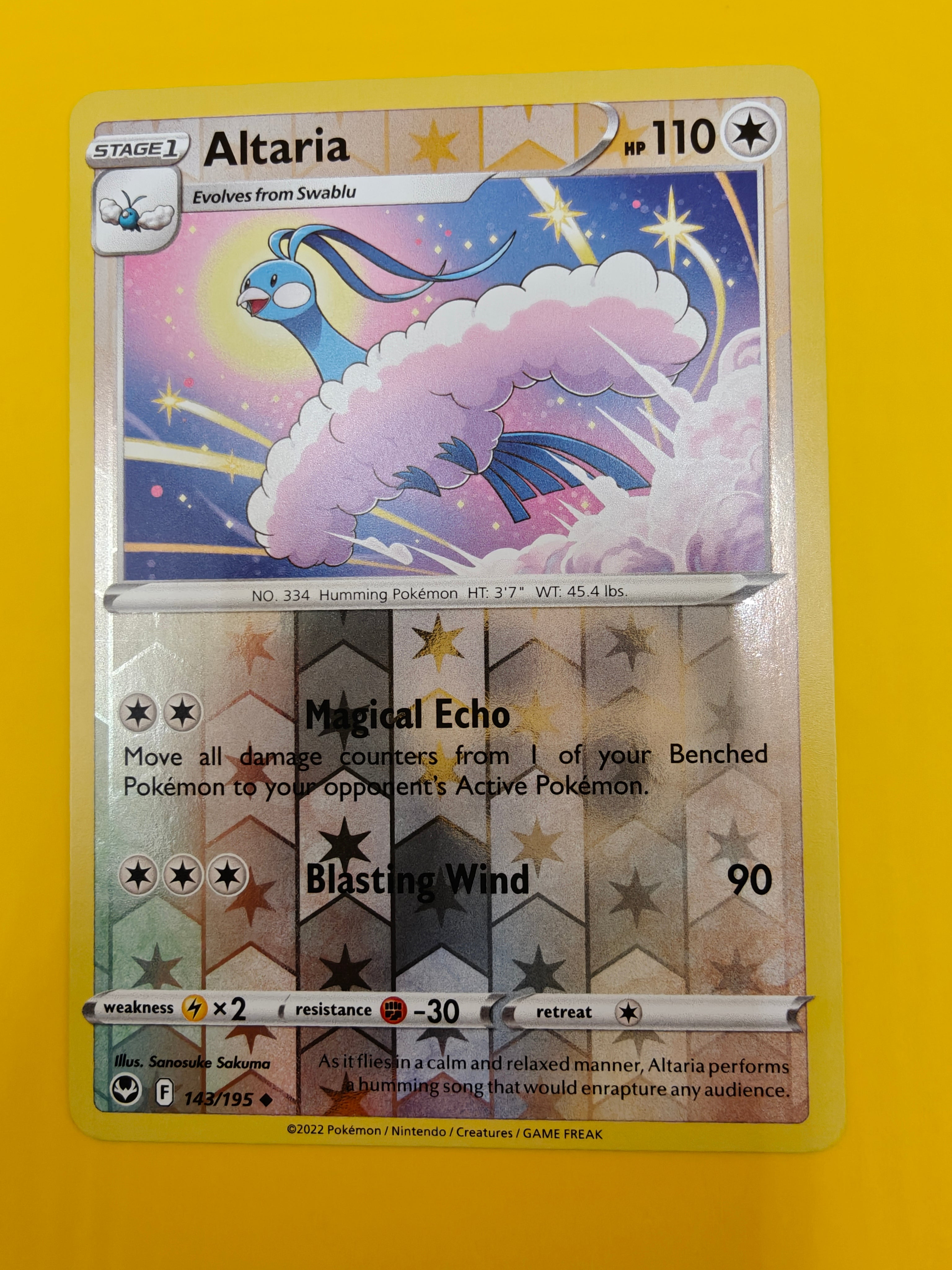 Altaria Reverse Holo - Silver Tempest