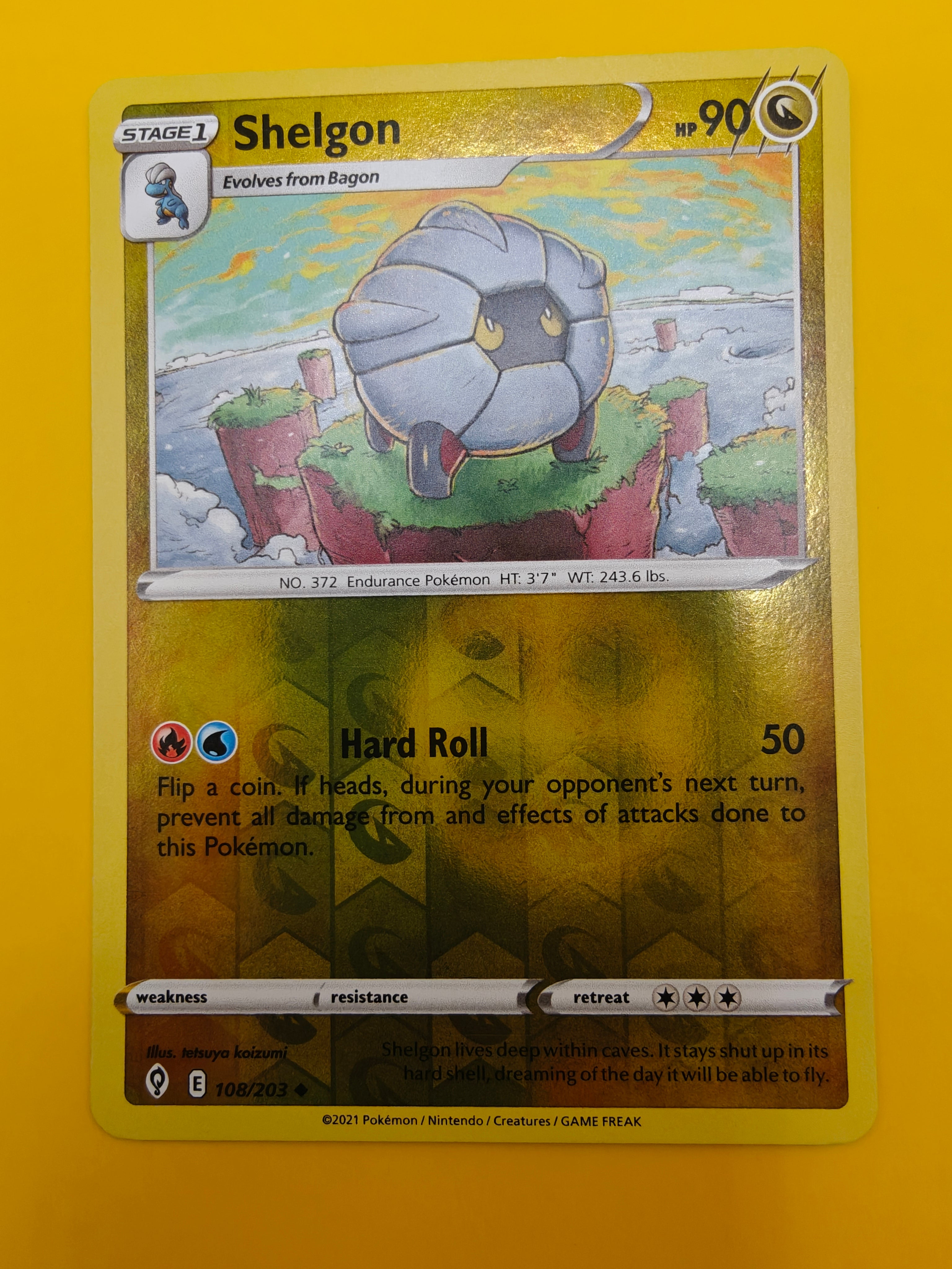 Shelgon Reverse Holo - Evolving Skies