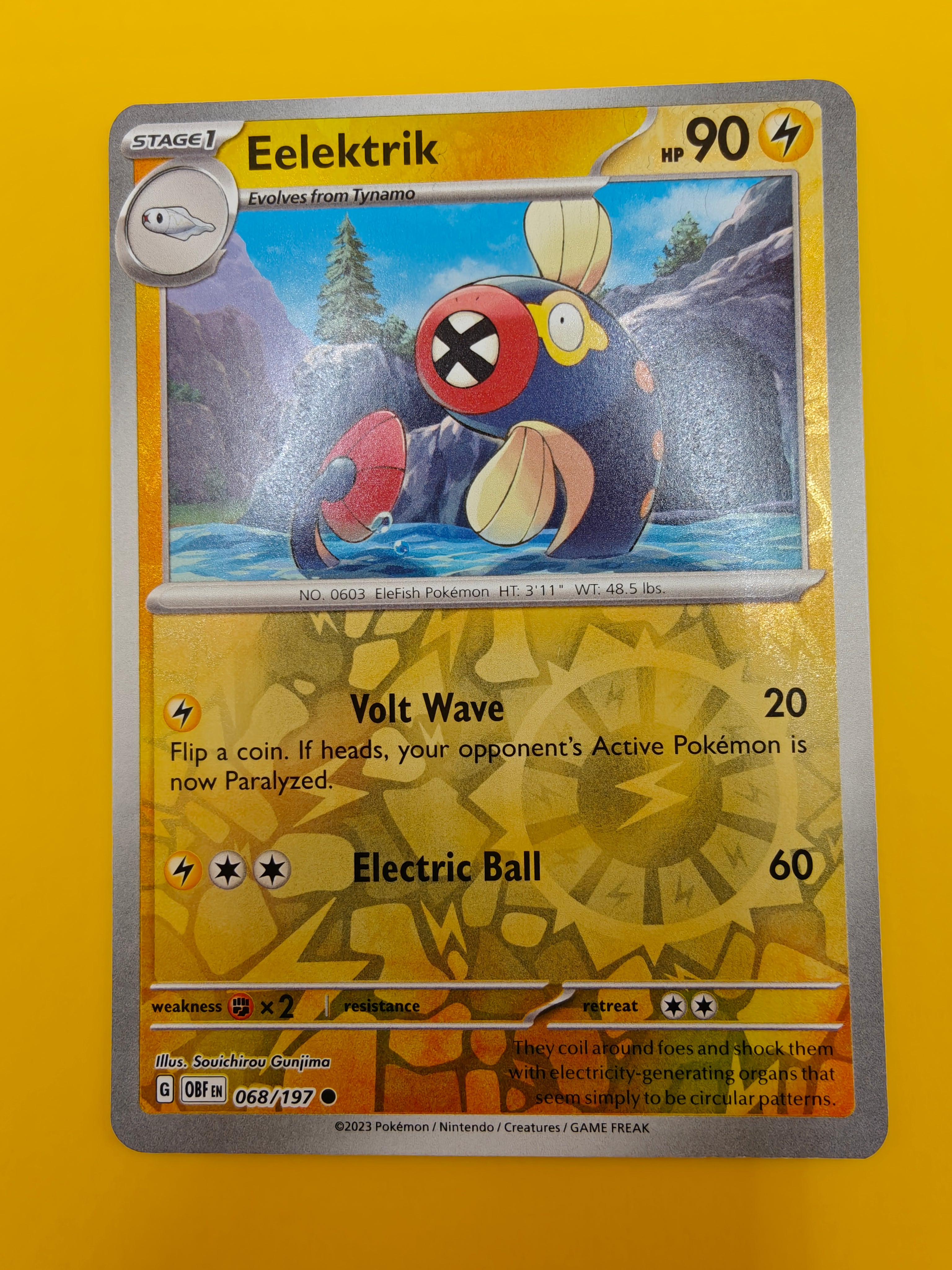 Eelektrik Reverse Holo - Obsidian Flames
