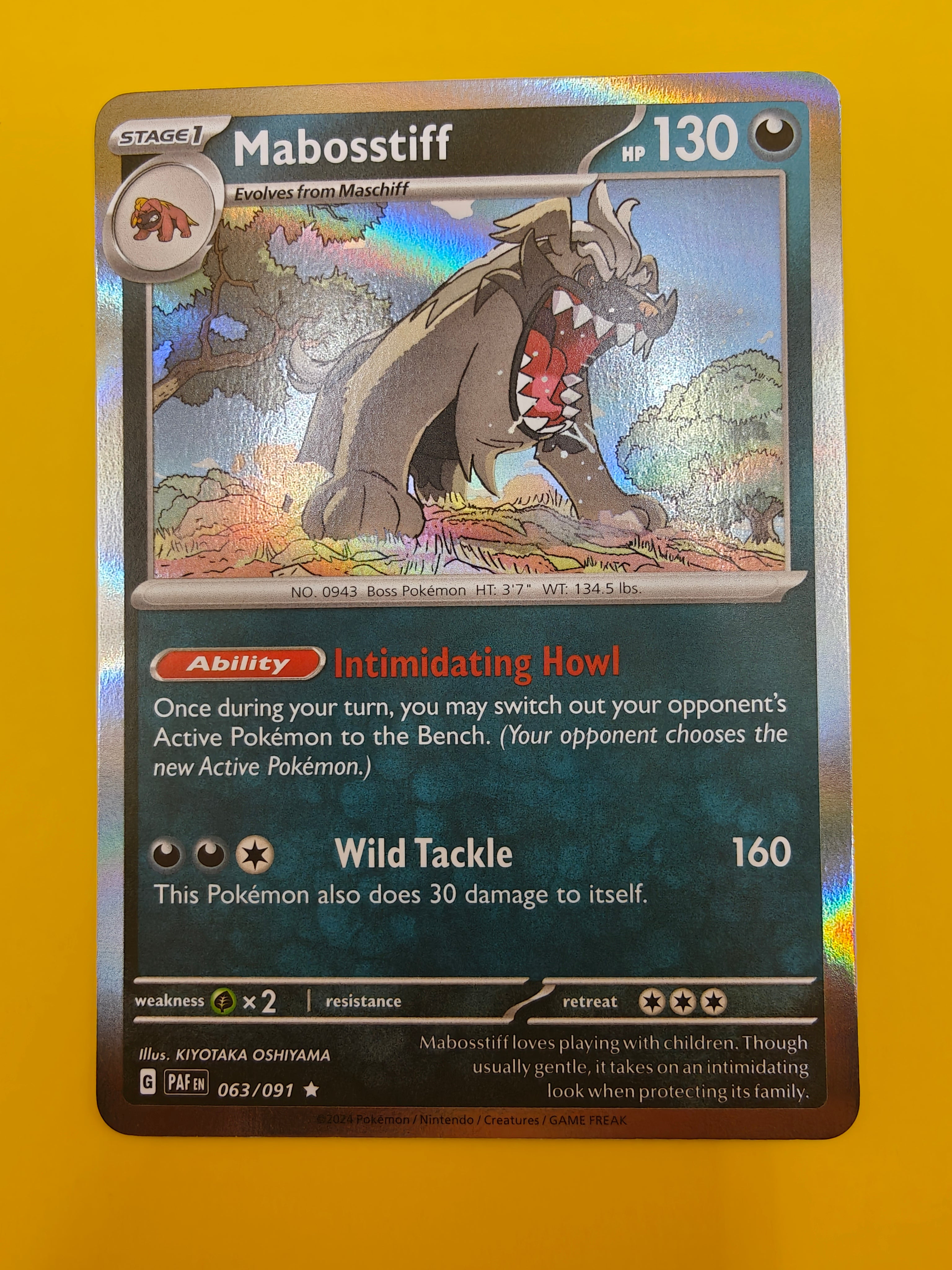 Mabosstiff Holo - Paldean Fates