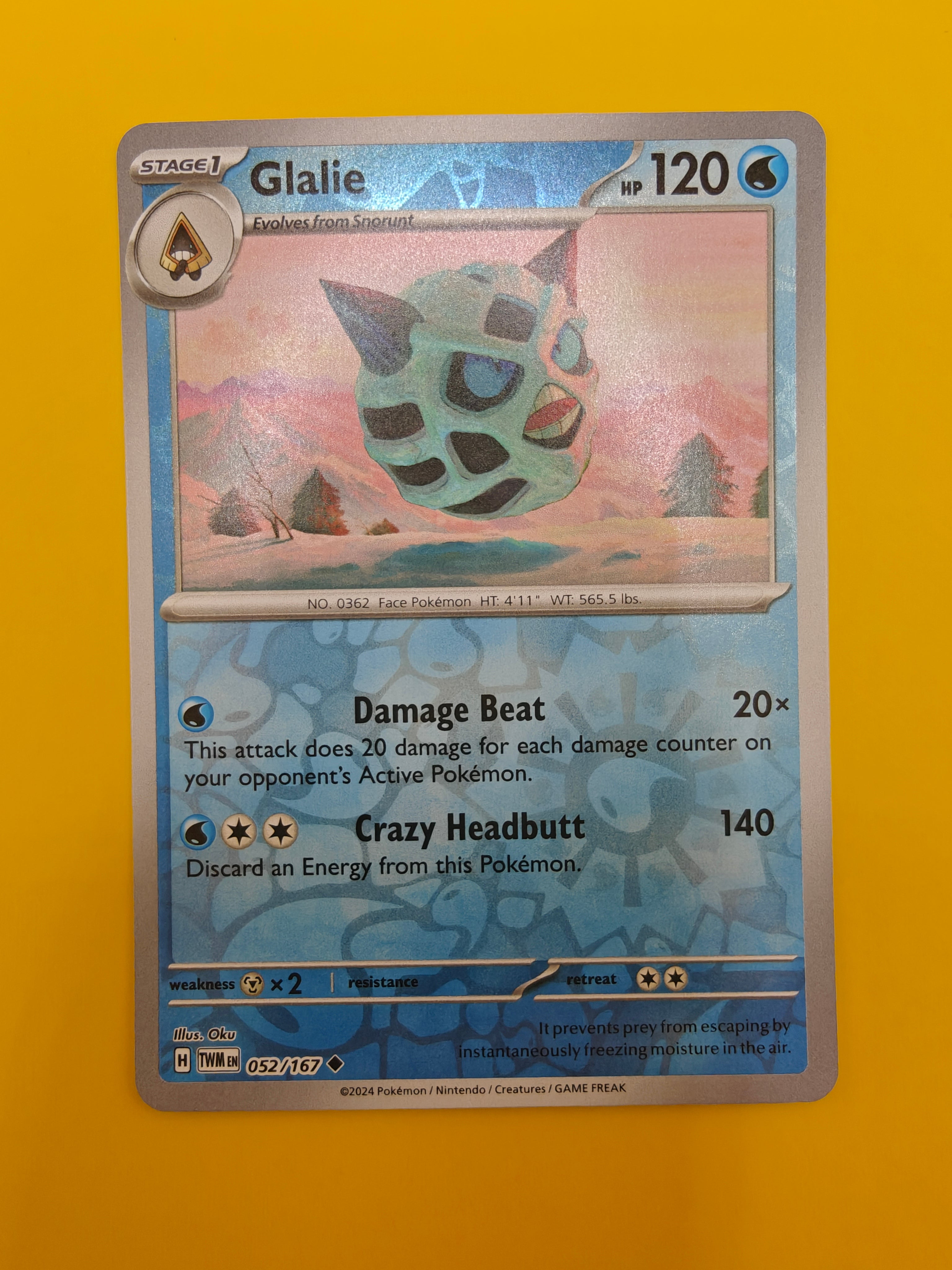 Glalie Reverse Holo - Twilight Masquerade