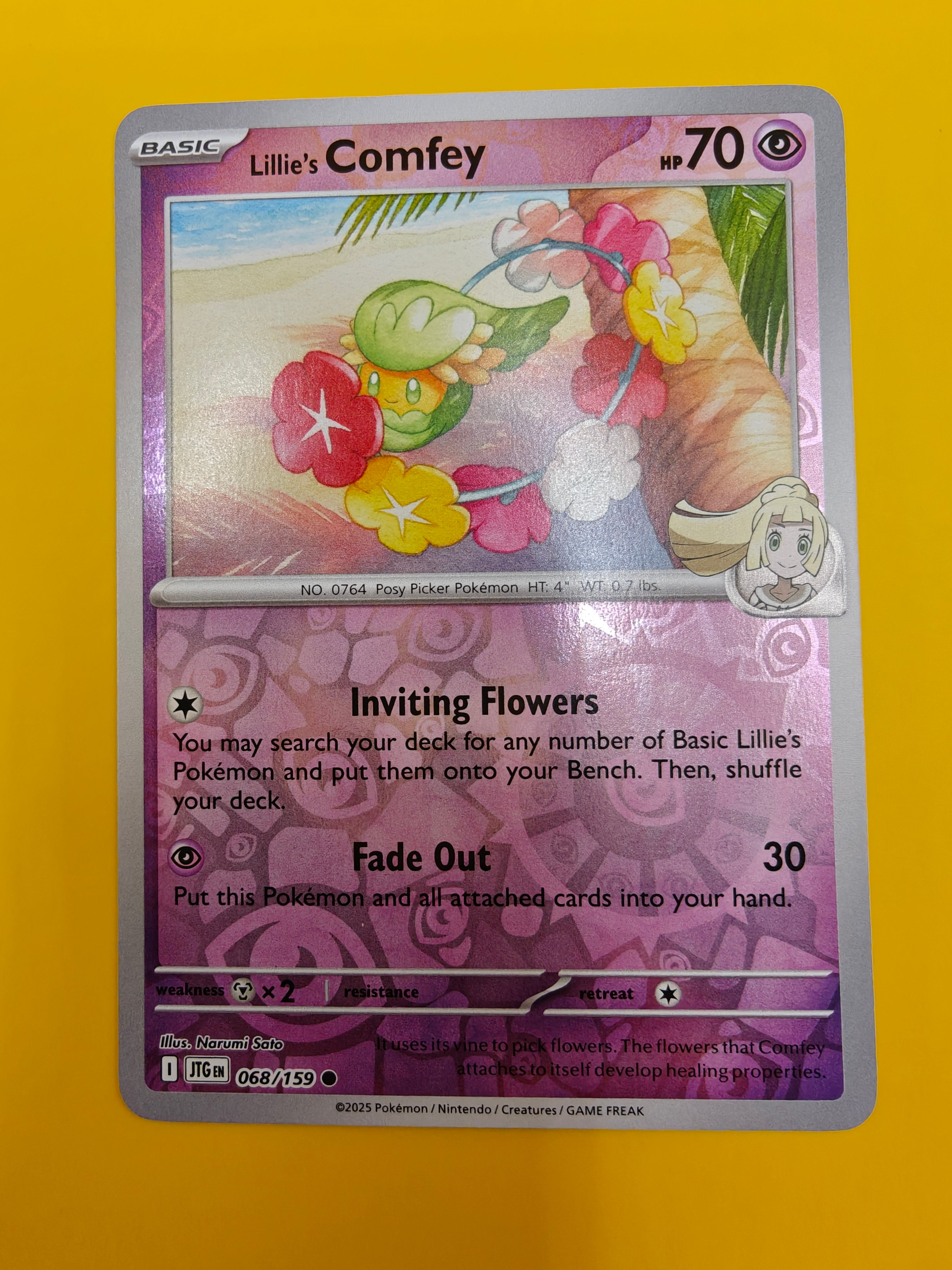 Lillie's Comfey Reverse Holo - Journey Together