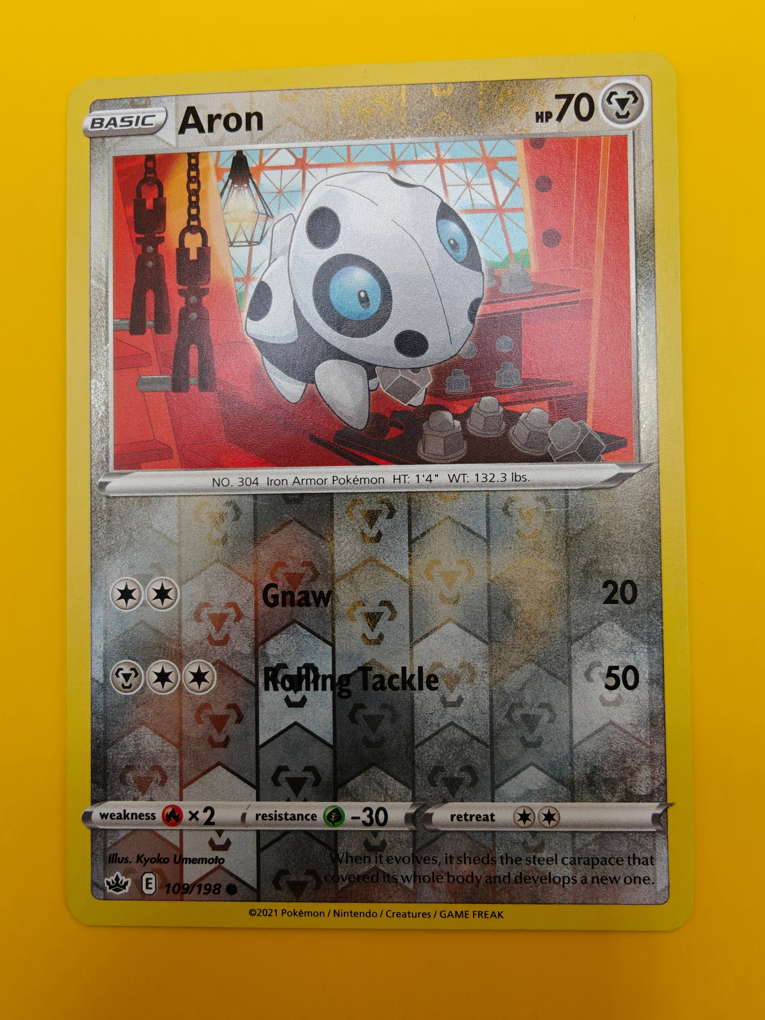 Aron Reverse Holo - Chilling Reign