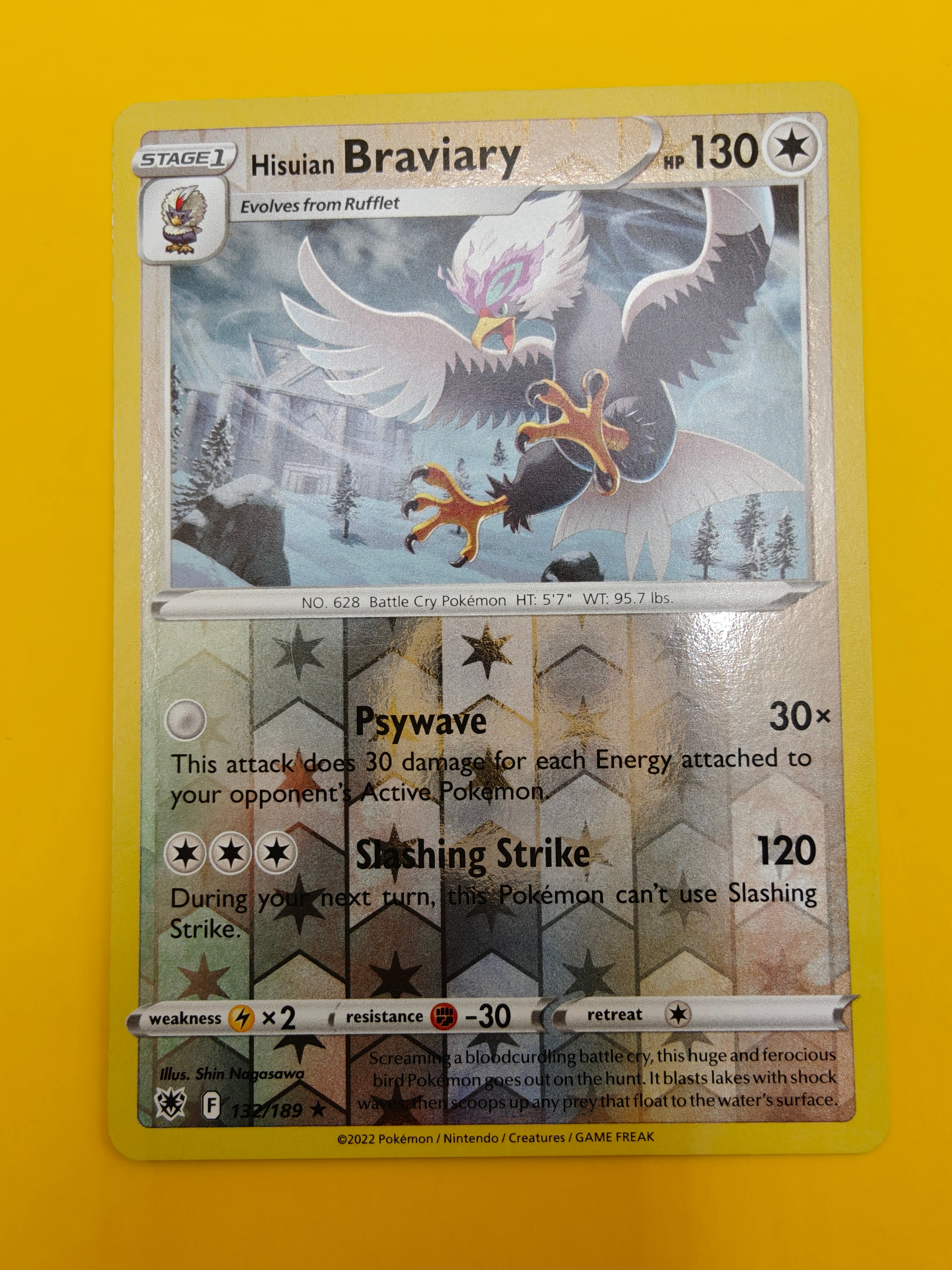 Hisuian Braviary Reverse Holo - Astral Radiance