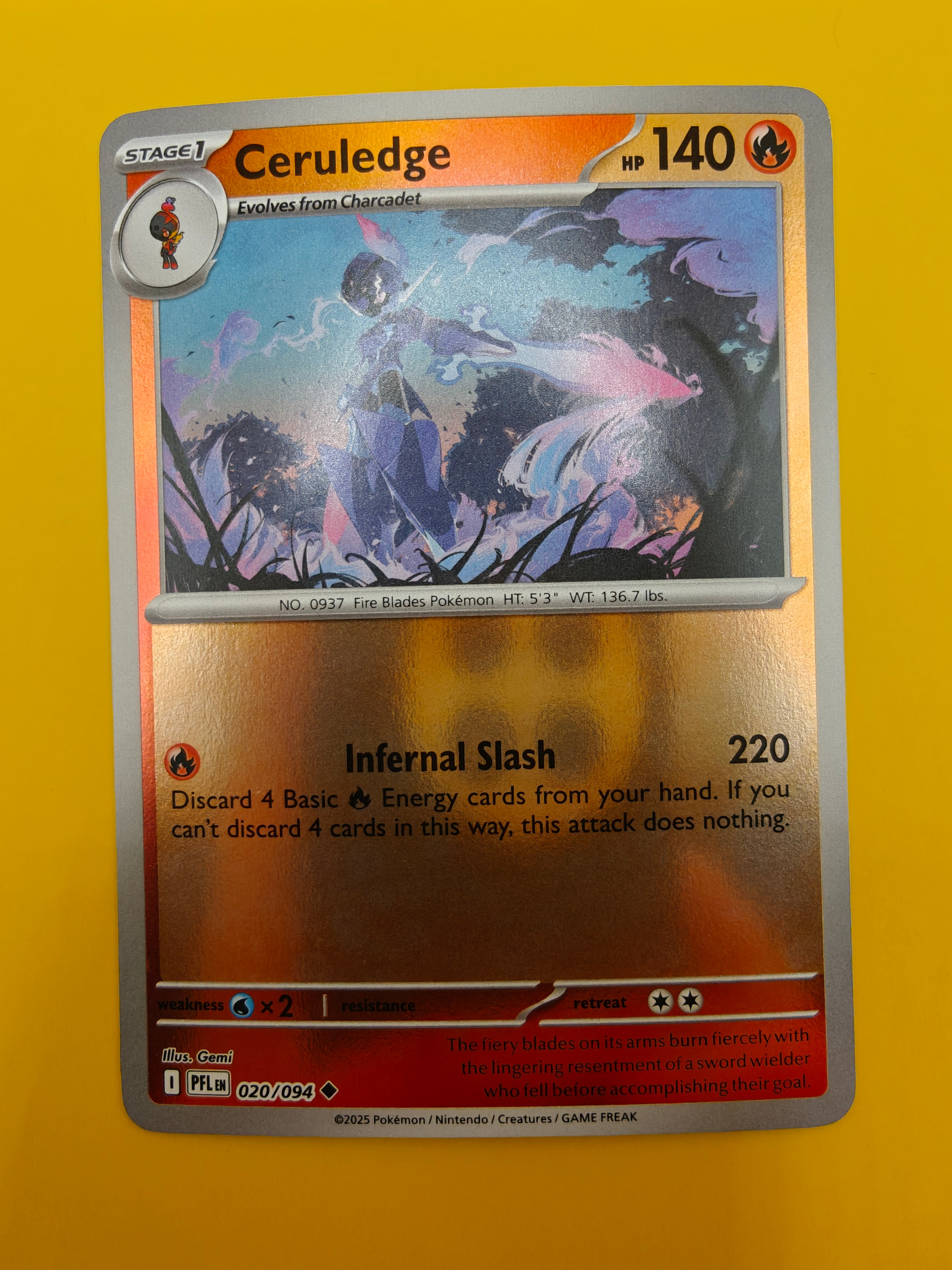 Ceruledge Reverse Holo - Phantasmal Flames