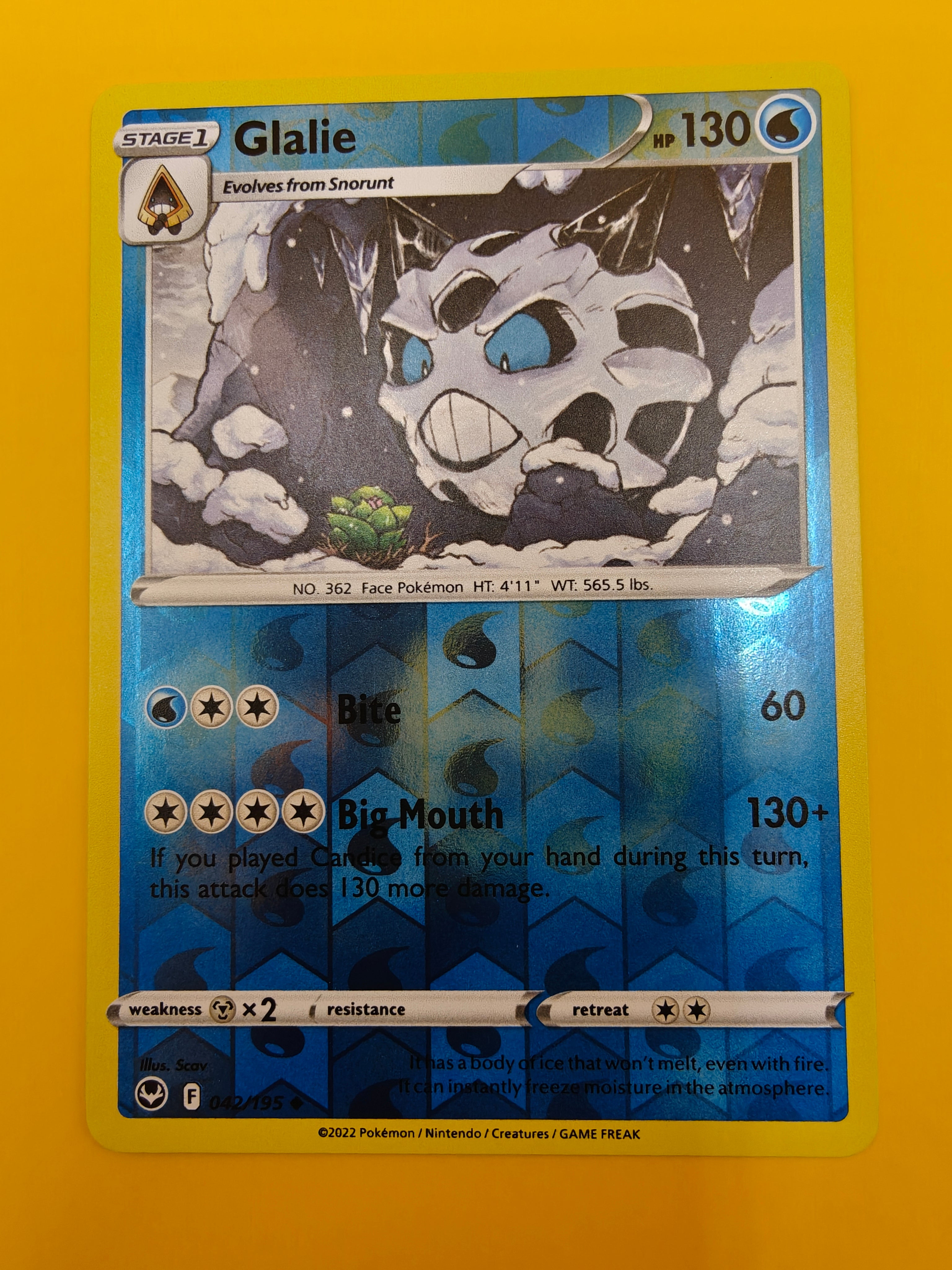 Glalie Reverse Holo - Silver Tempest