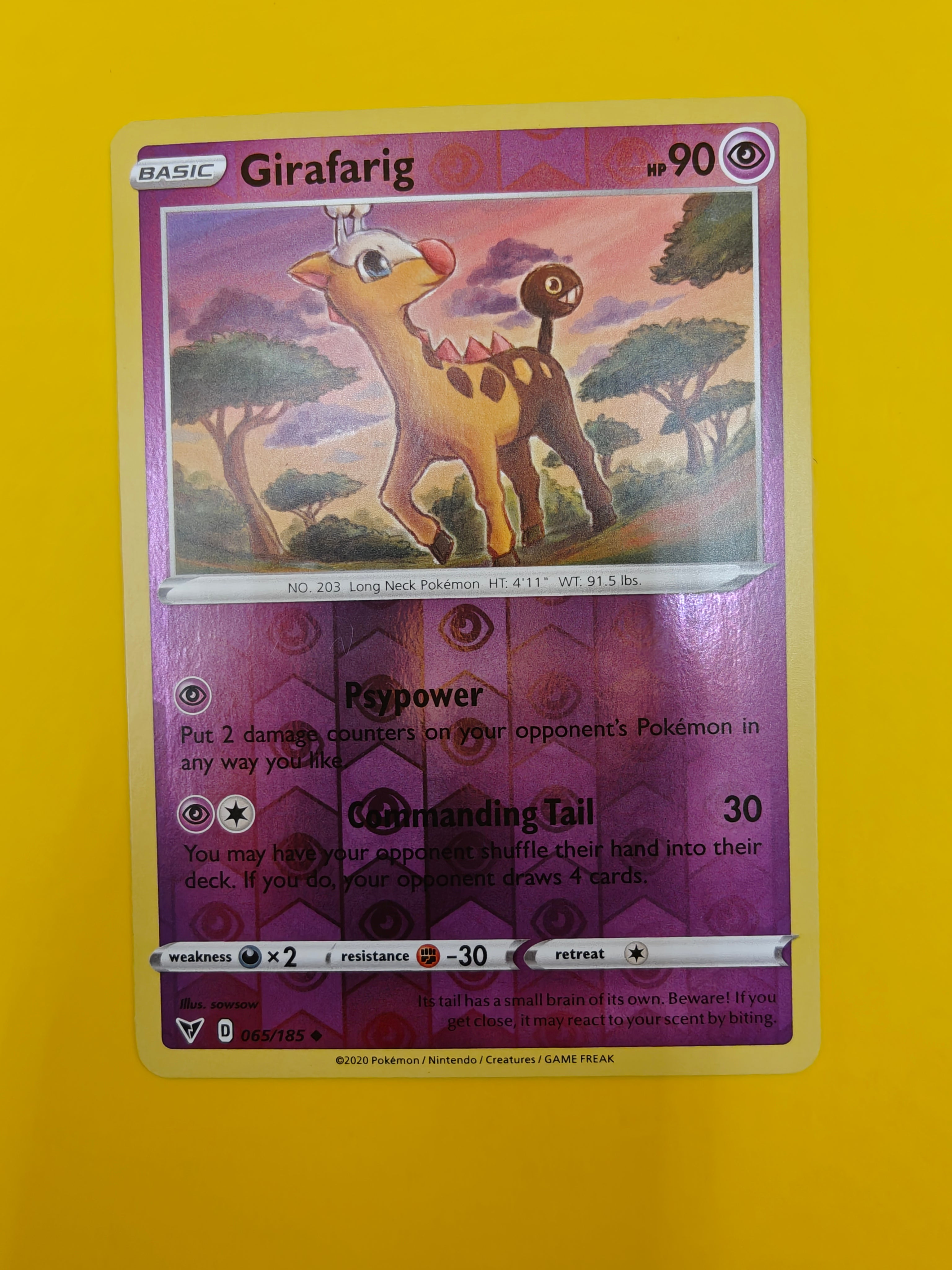 Girafarig Reverse Holo - Vivid Voltage