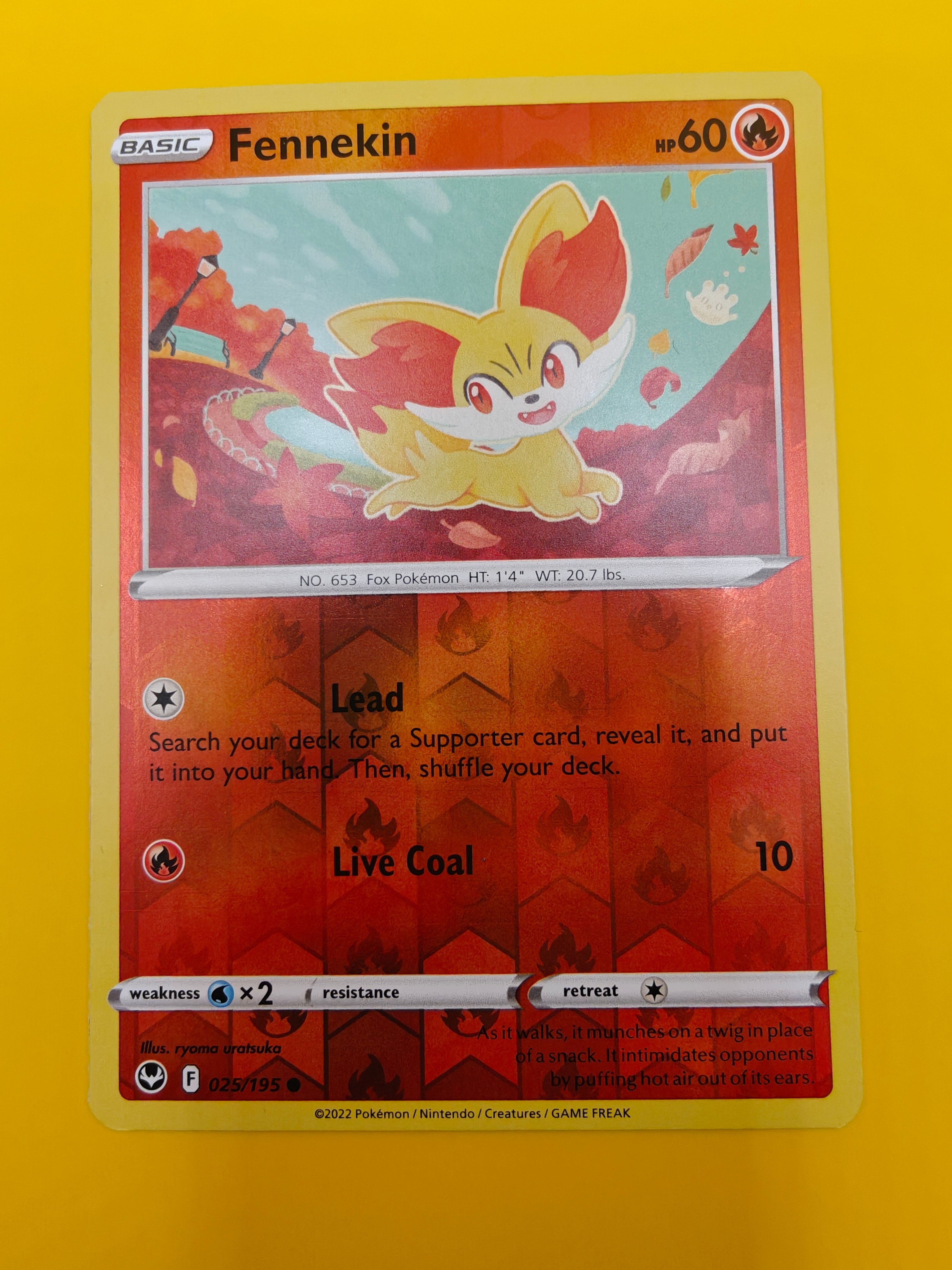 Fennekin Reverse Holo - Silver Tempest