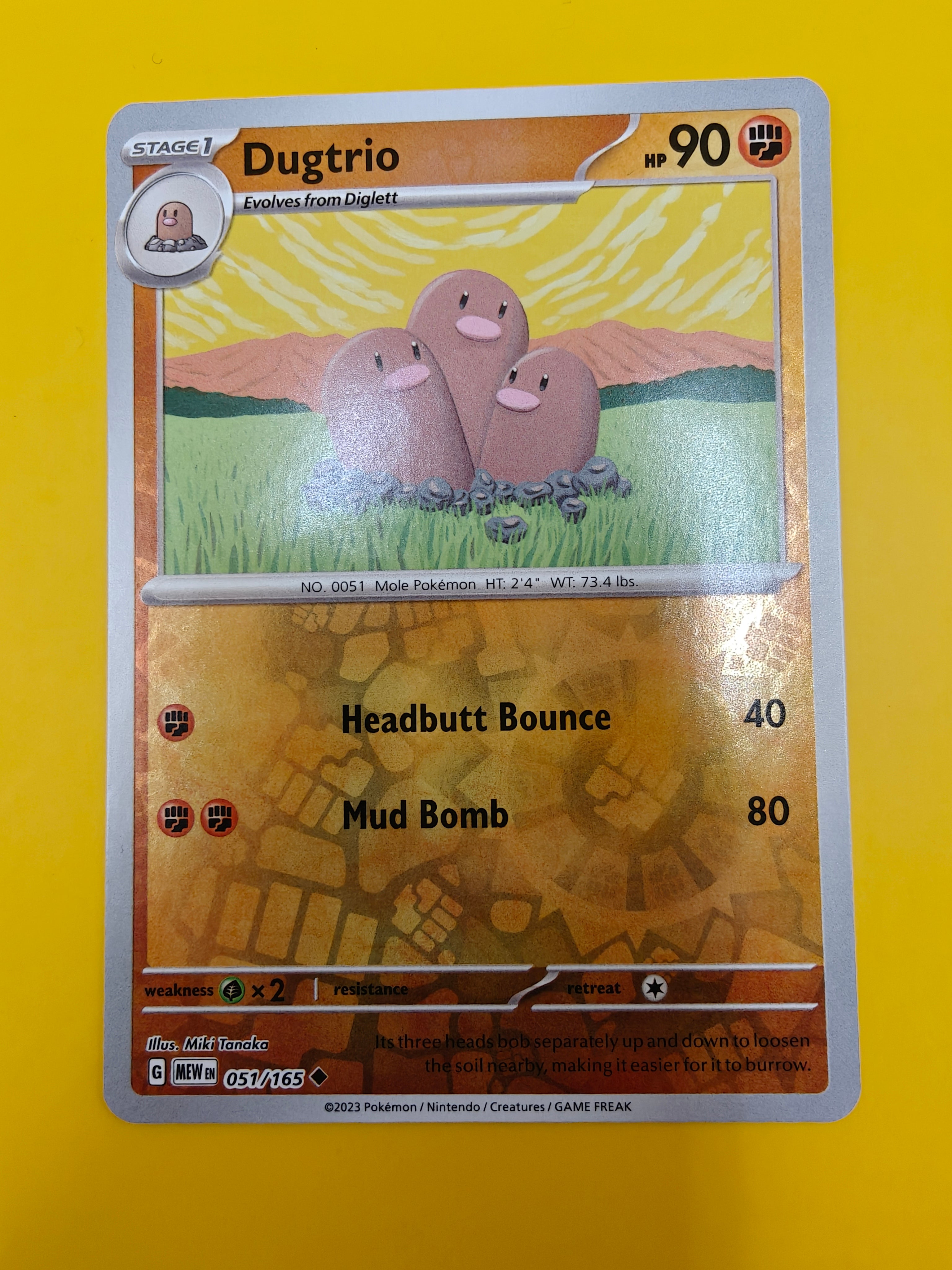 Dugtrio Reverse Holo - Mew 151