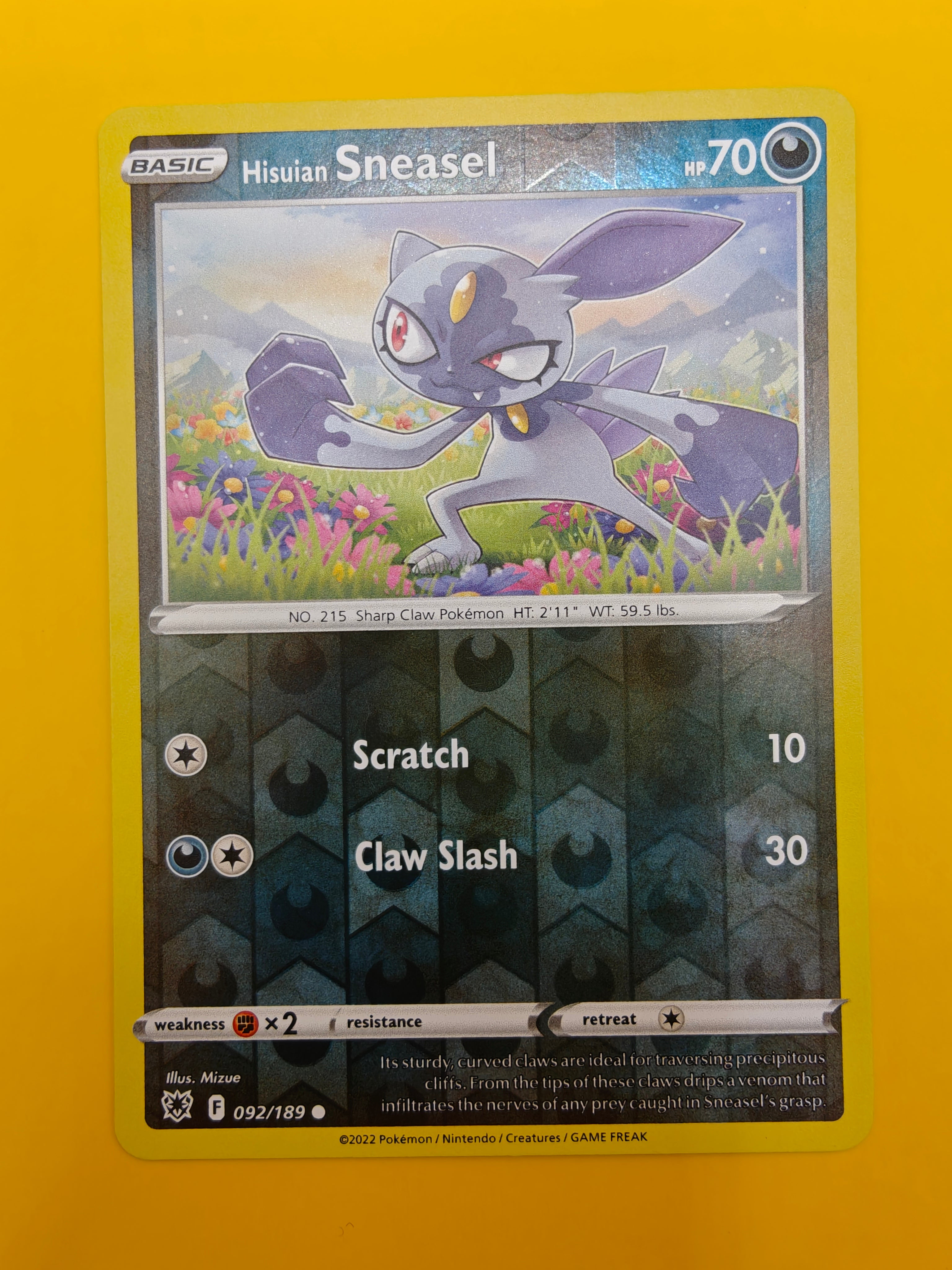 Hisuian Sneasel Reverse Holo - Astral Radiance