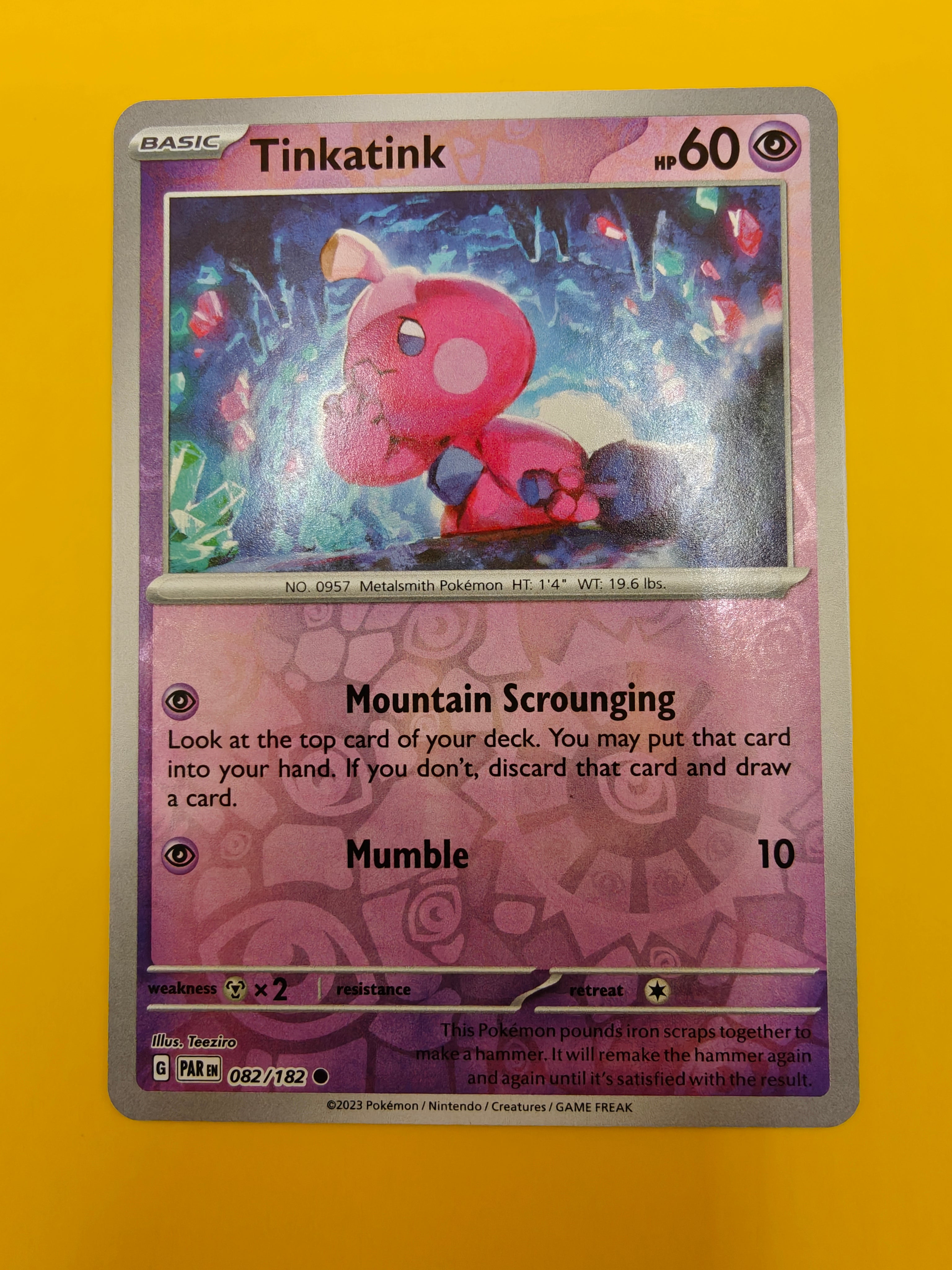 Tinkatink Reverse Holo - Paradox Rift