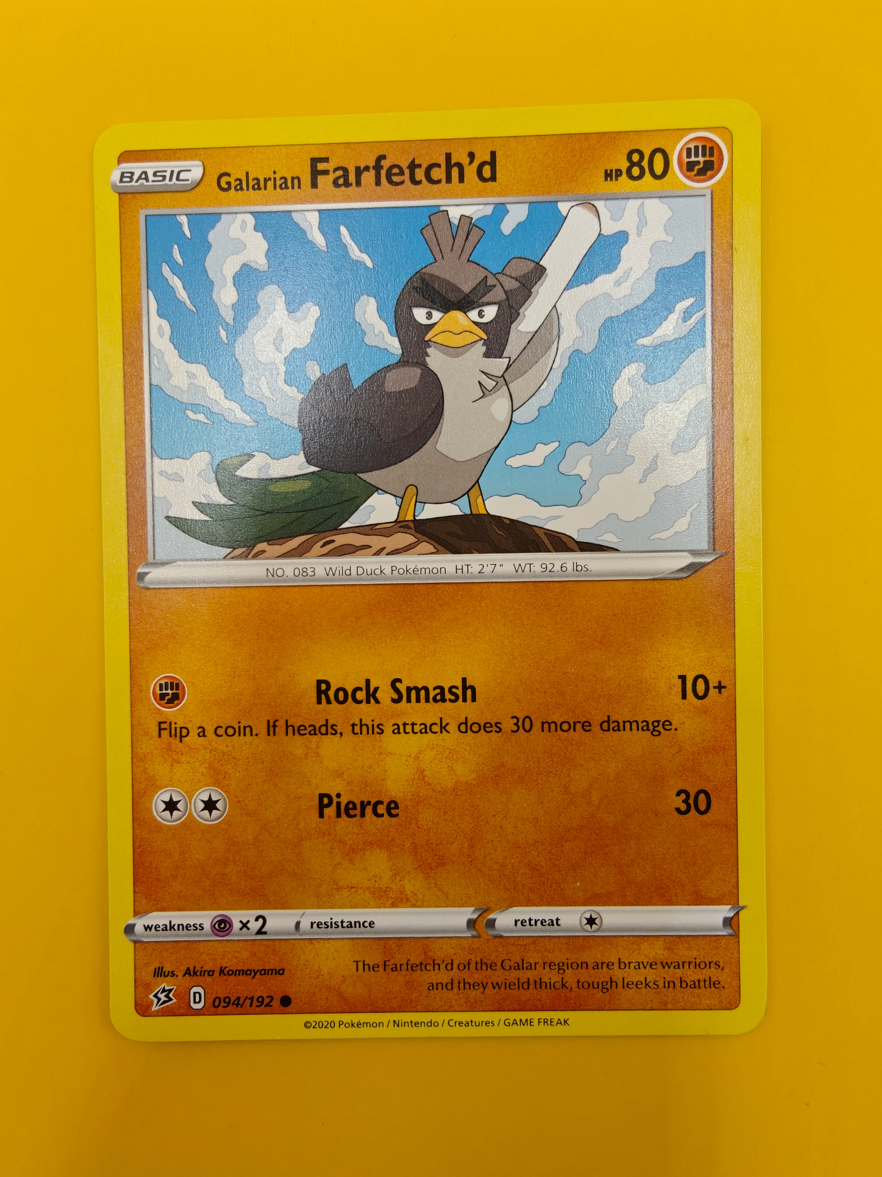 Galarian Farfetch'd - Rebel Clash