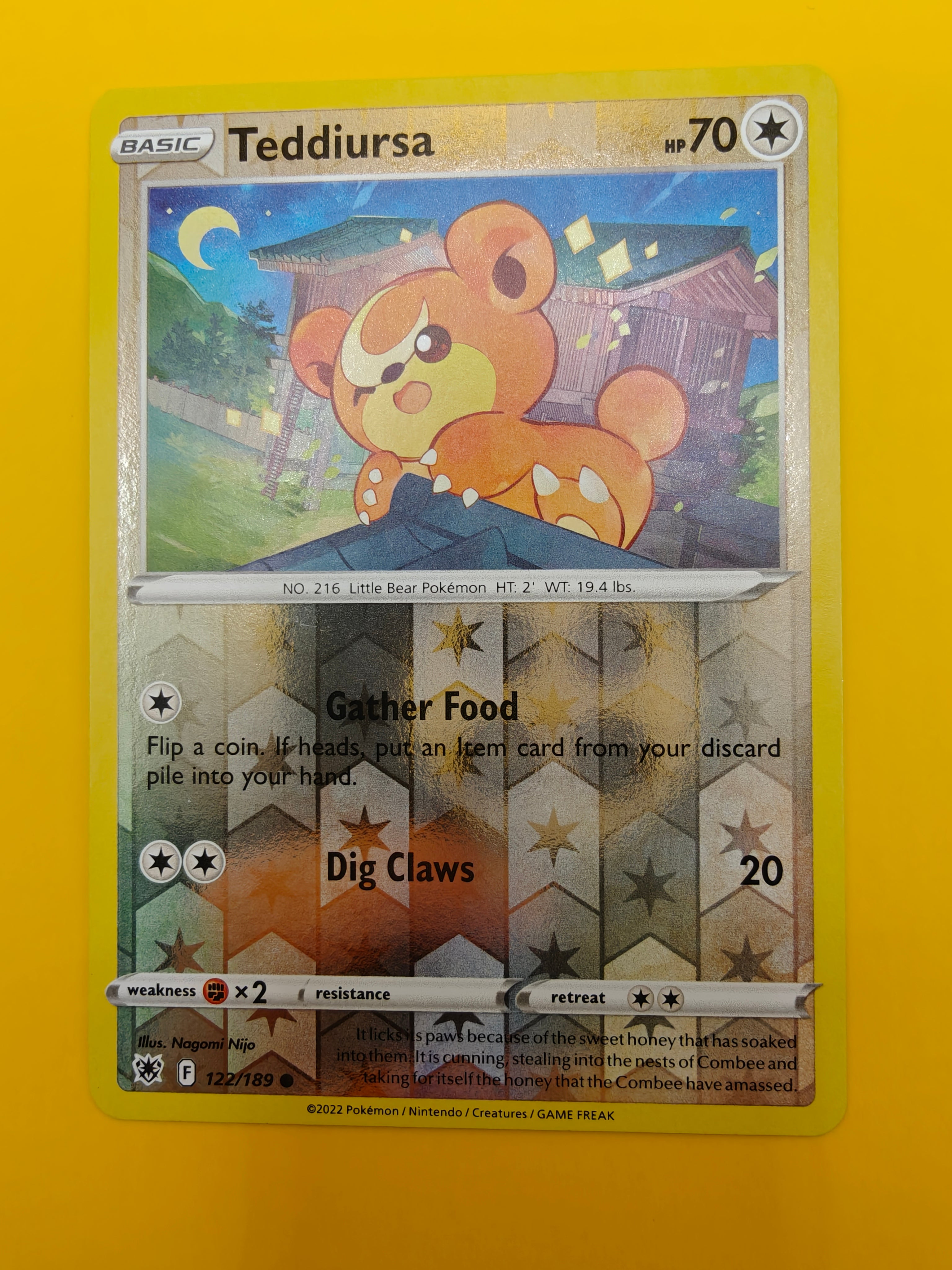 Teddiursa Reverse Holo - Astral Radiance