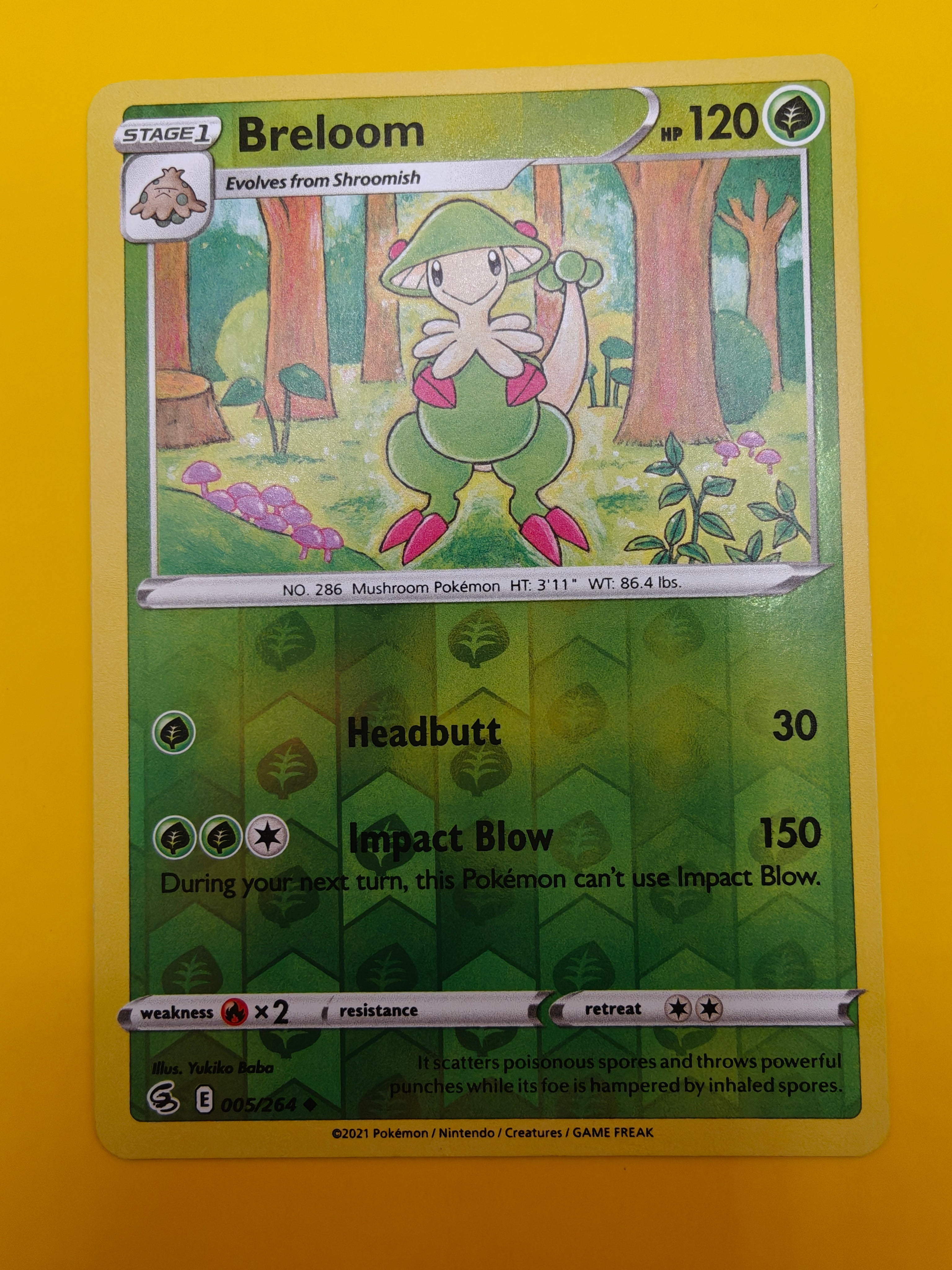 Breloom Reverse Holo - Fusion Strike