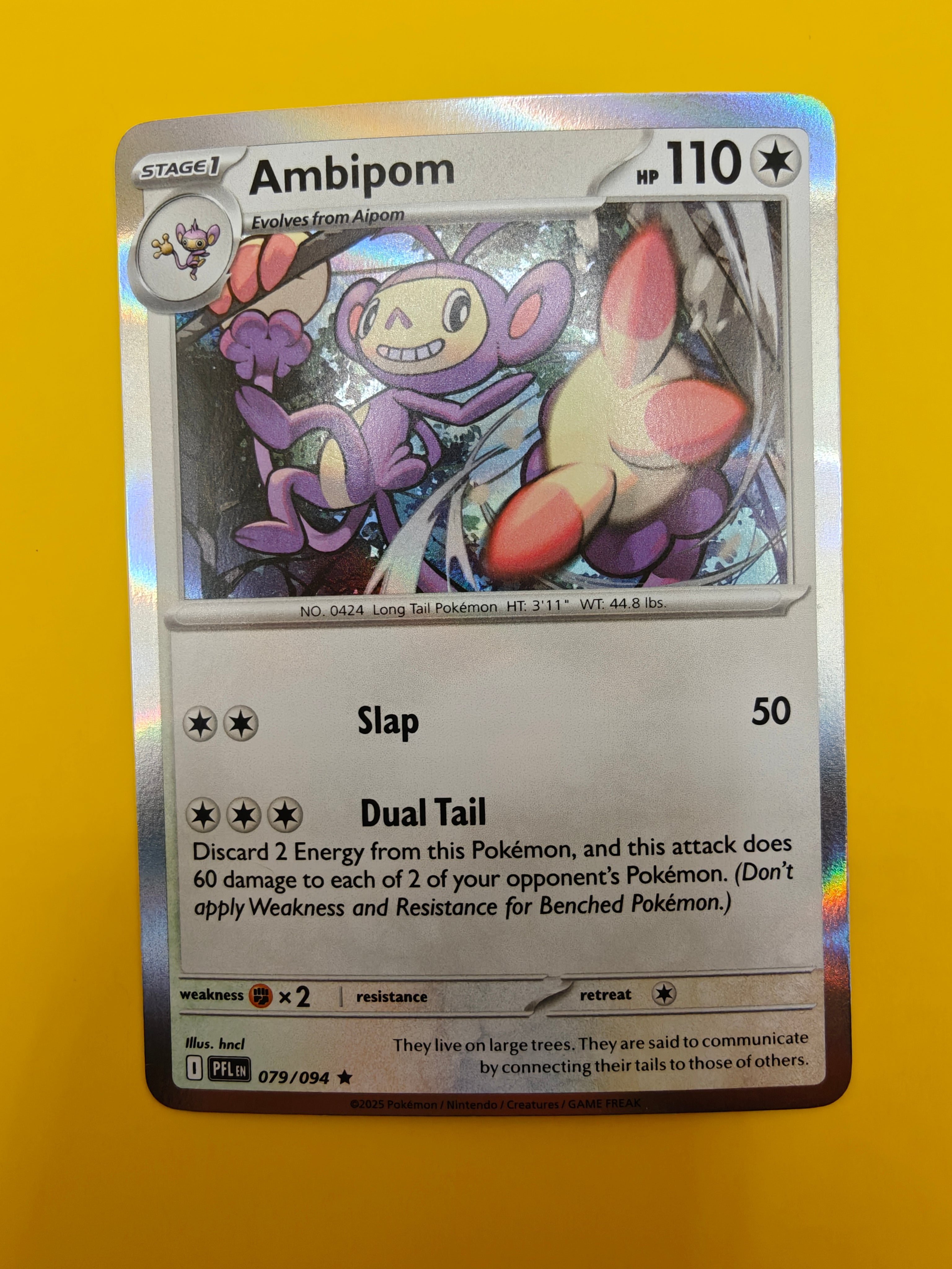 Ambipom Holo - Phantasmal Flames