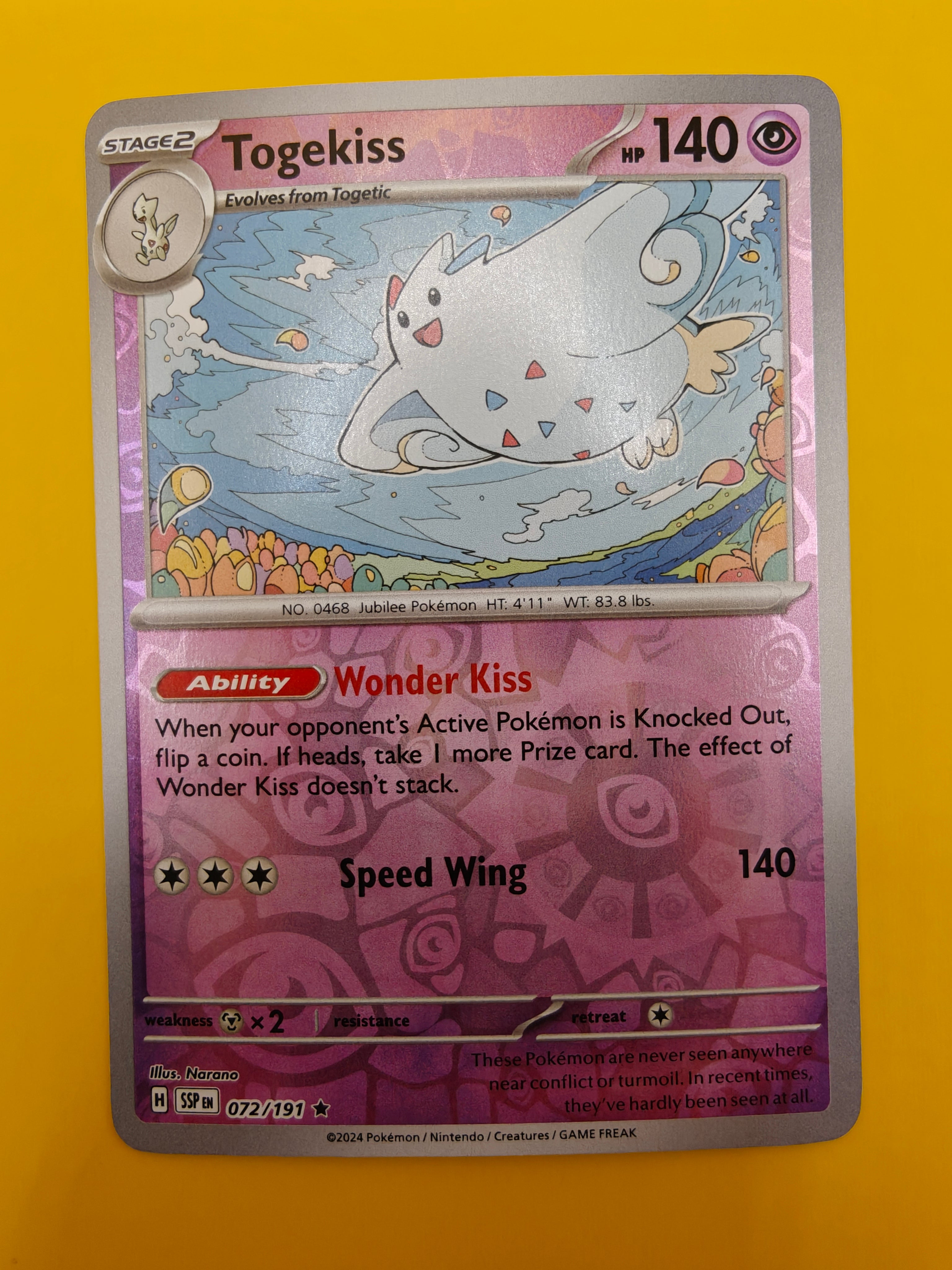 Togekiss Reverse Holo - Surging Sparks