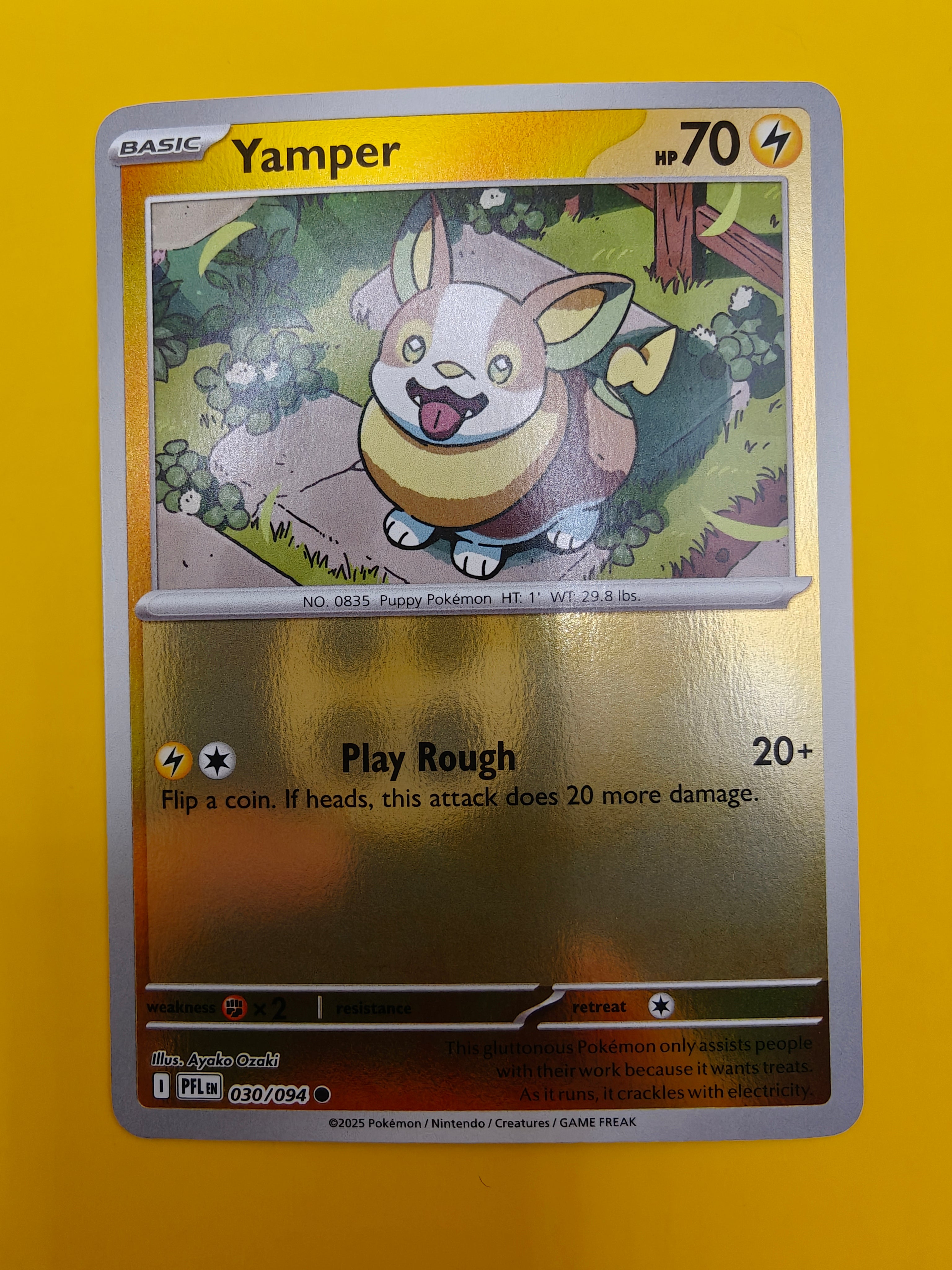 Yamper Reverse Holo - Phantasmal Flames