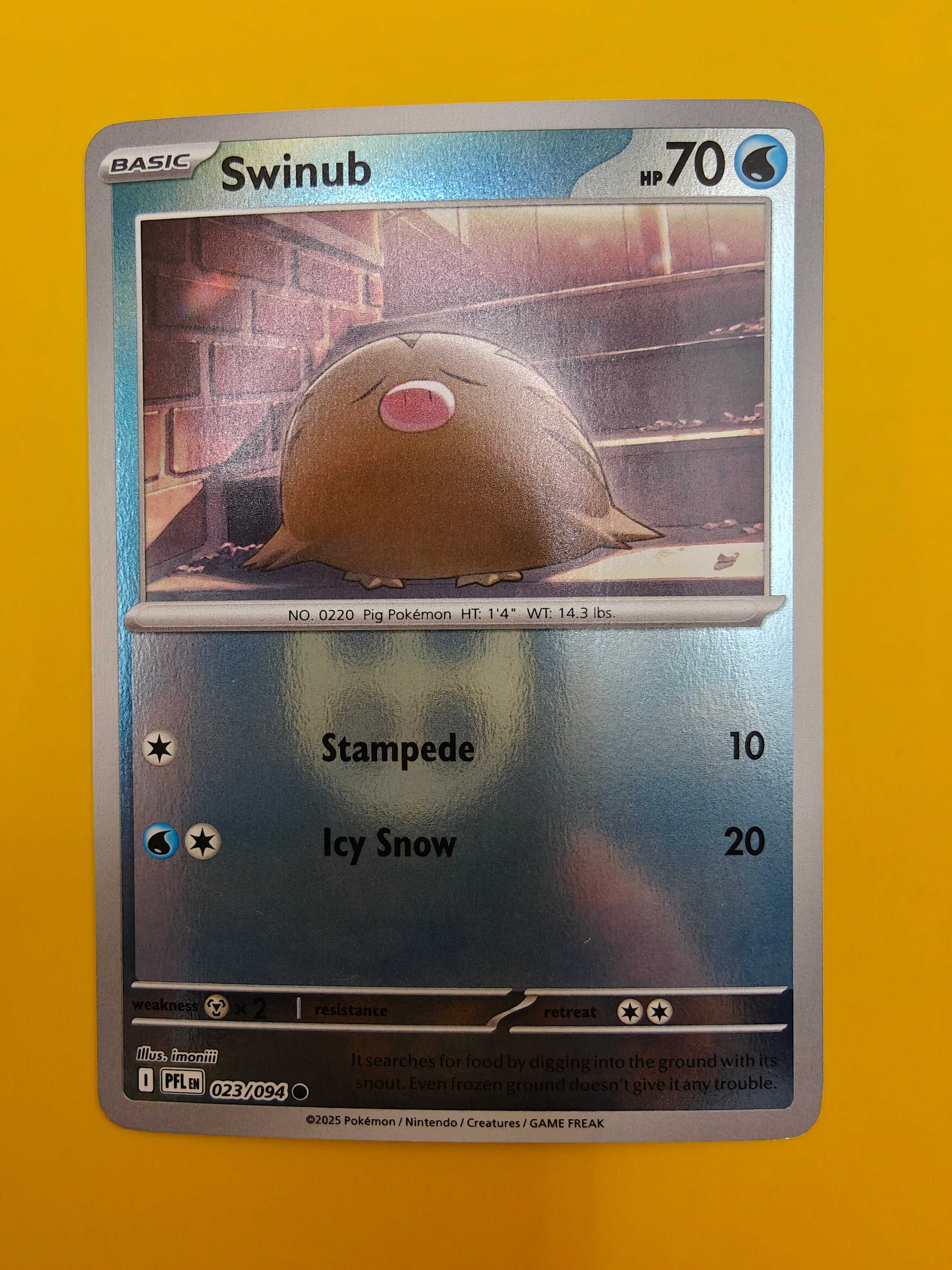 Swinub Reverse Holo - Phantasmal Flames