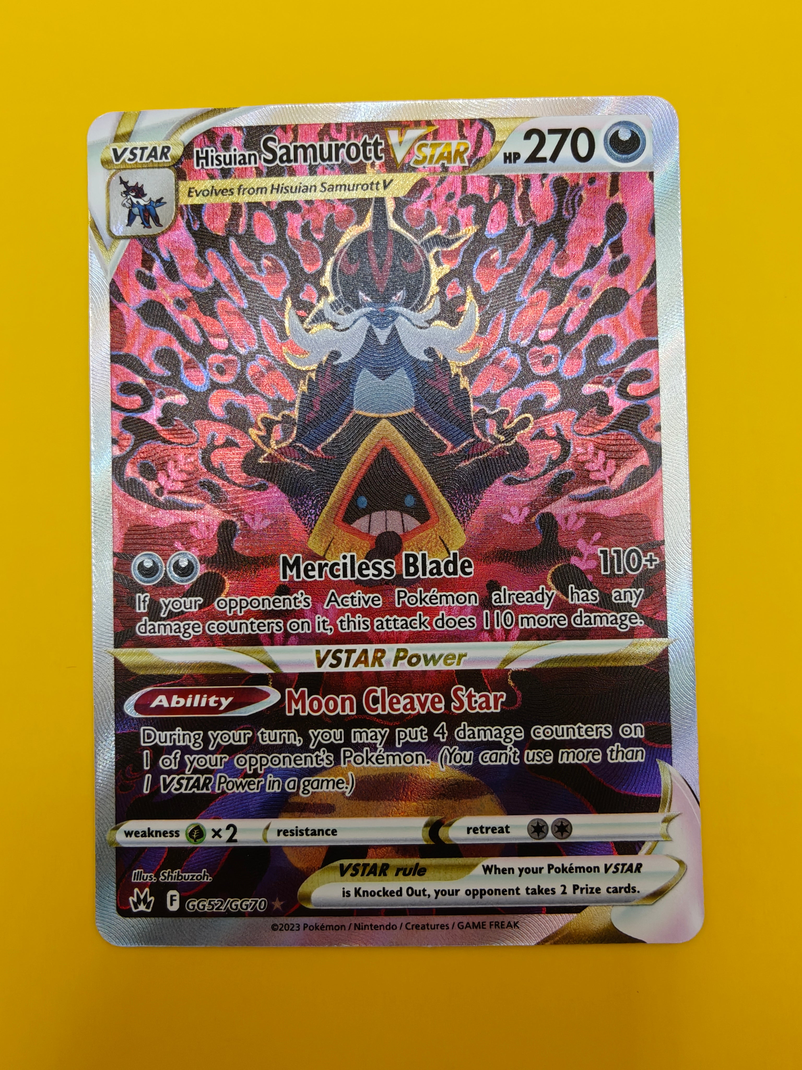 Hisuian Samurott Vstar GG - Crown Zenith