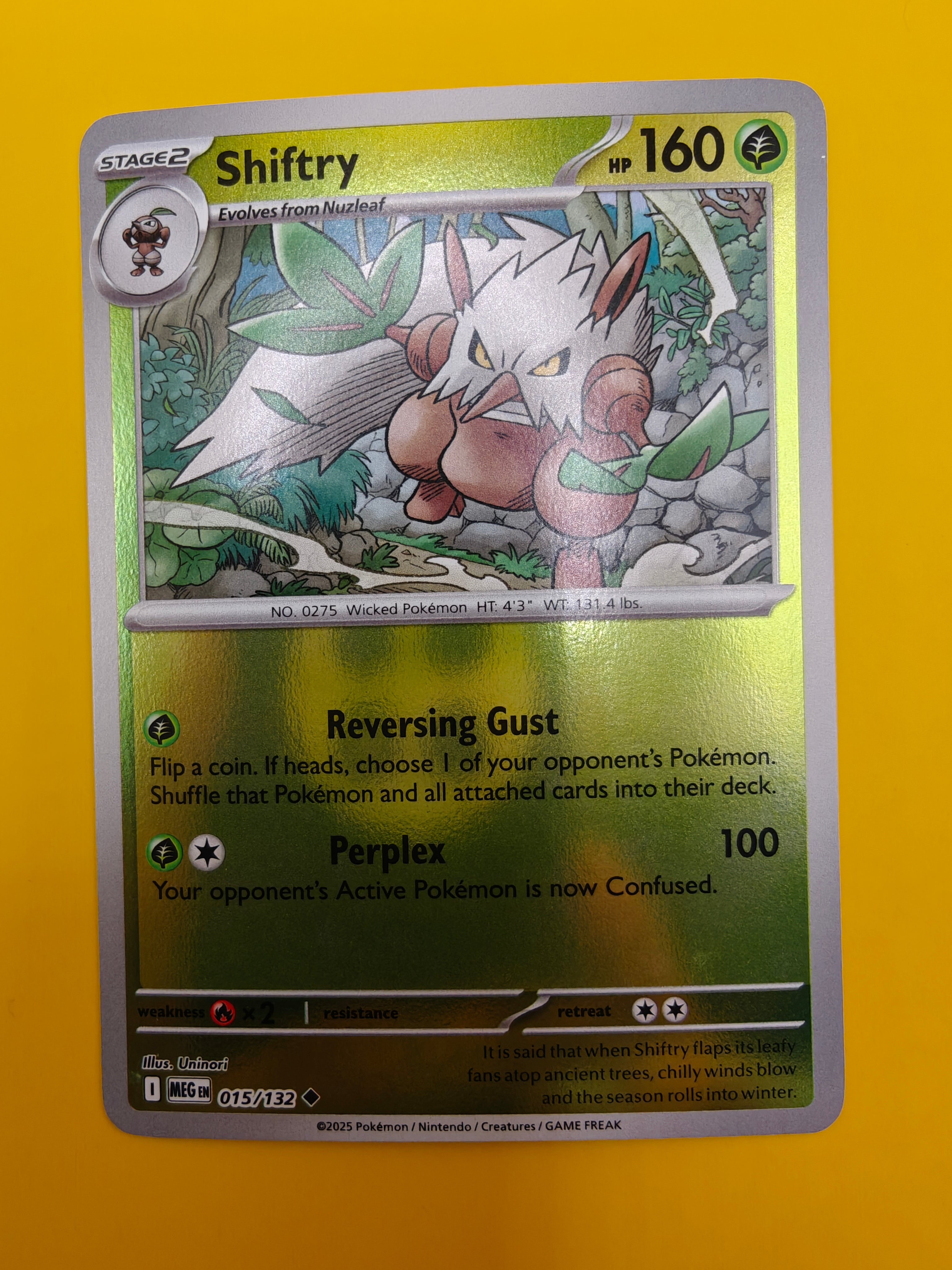 Shiftry Reverse Holo - Mega Evolution Base Set