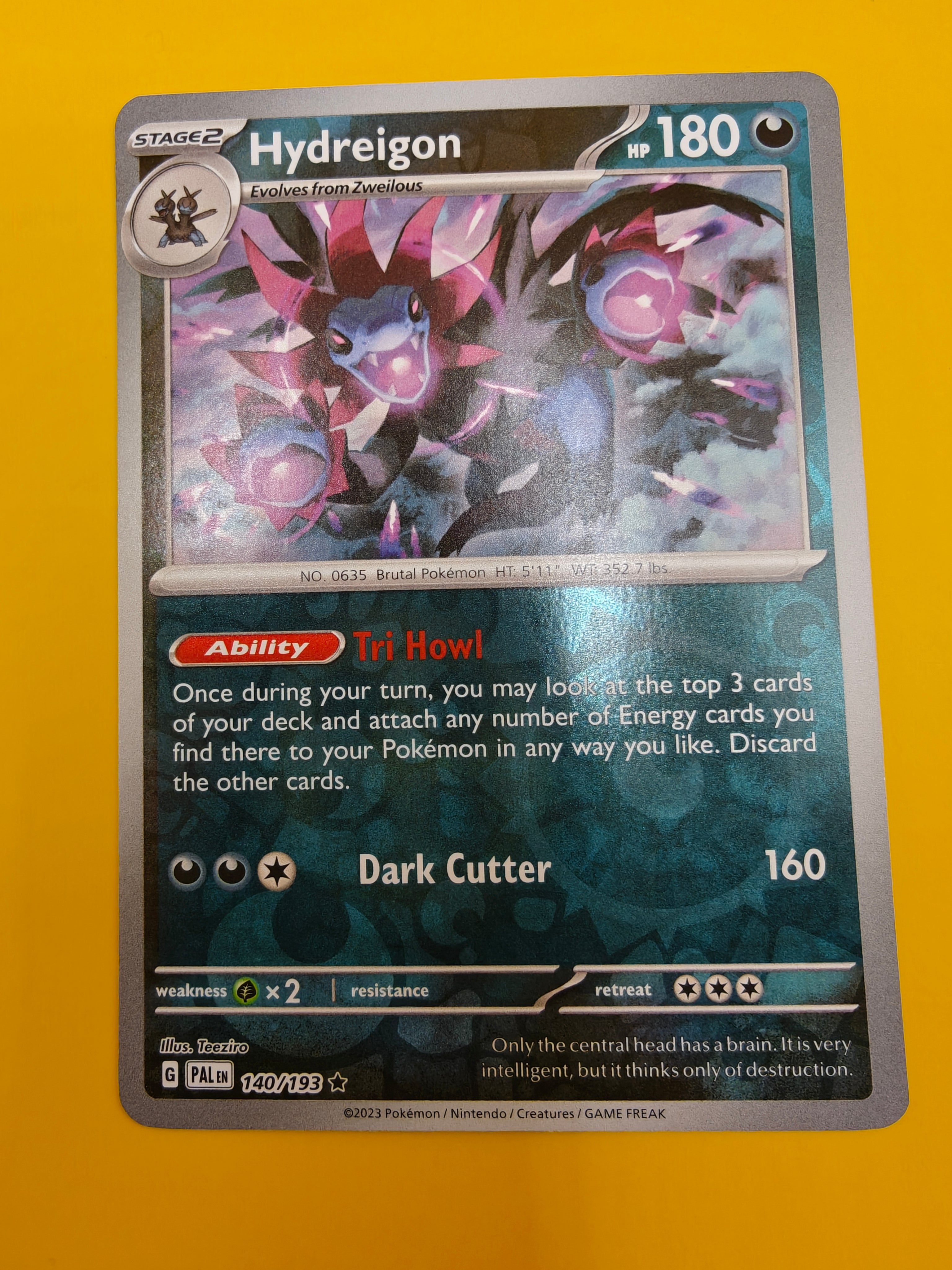 Hydreigon Reverse Holo - Paldea Evolved