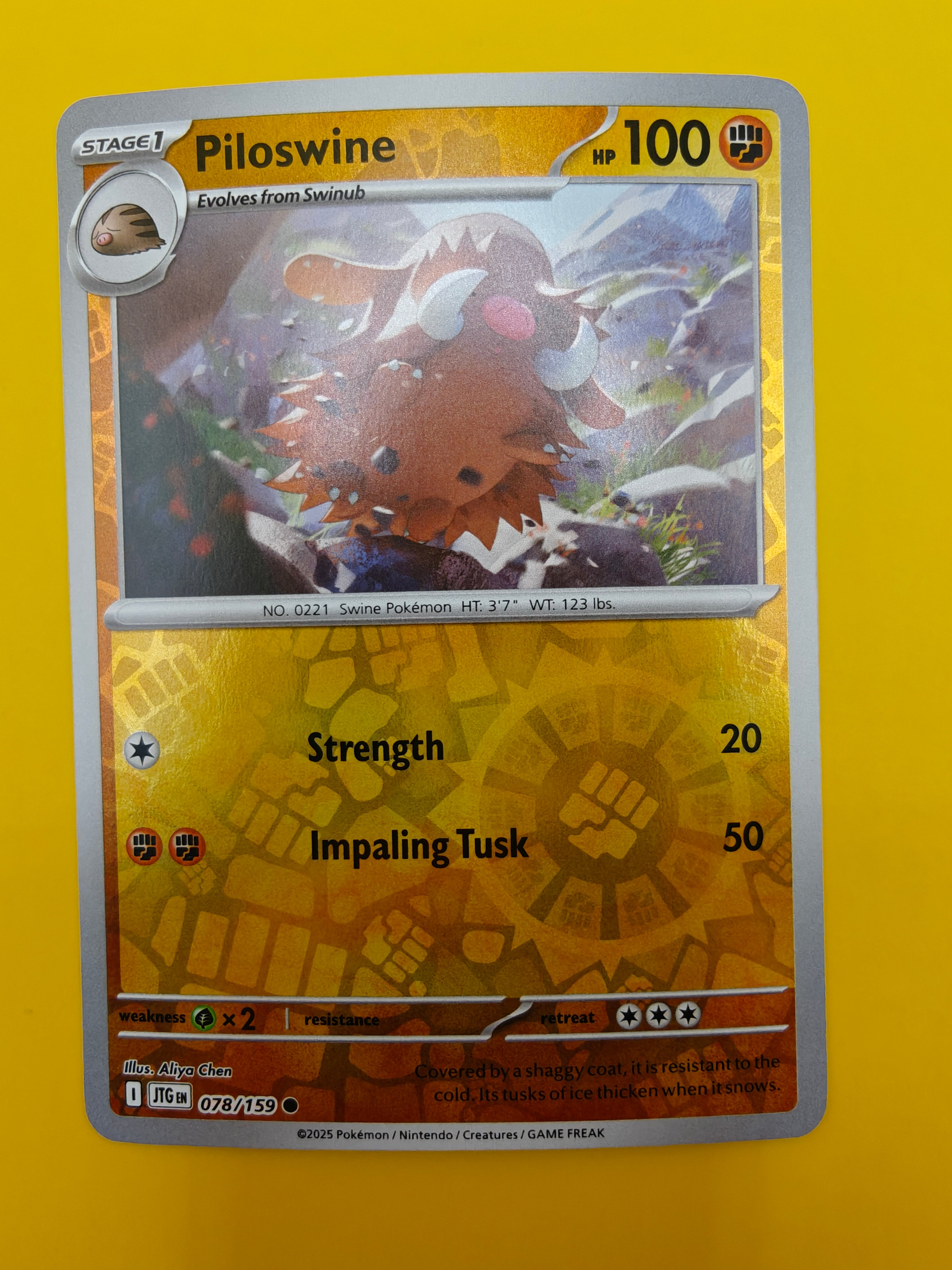 Piloswine Reverse Holo - Journey Together