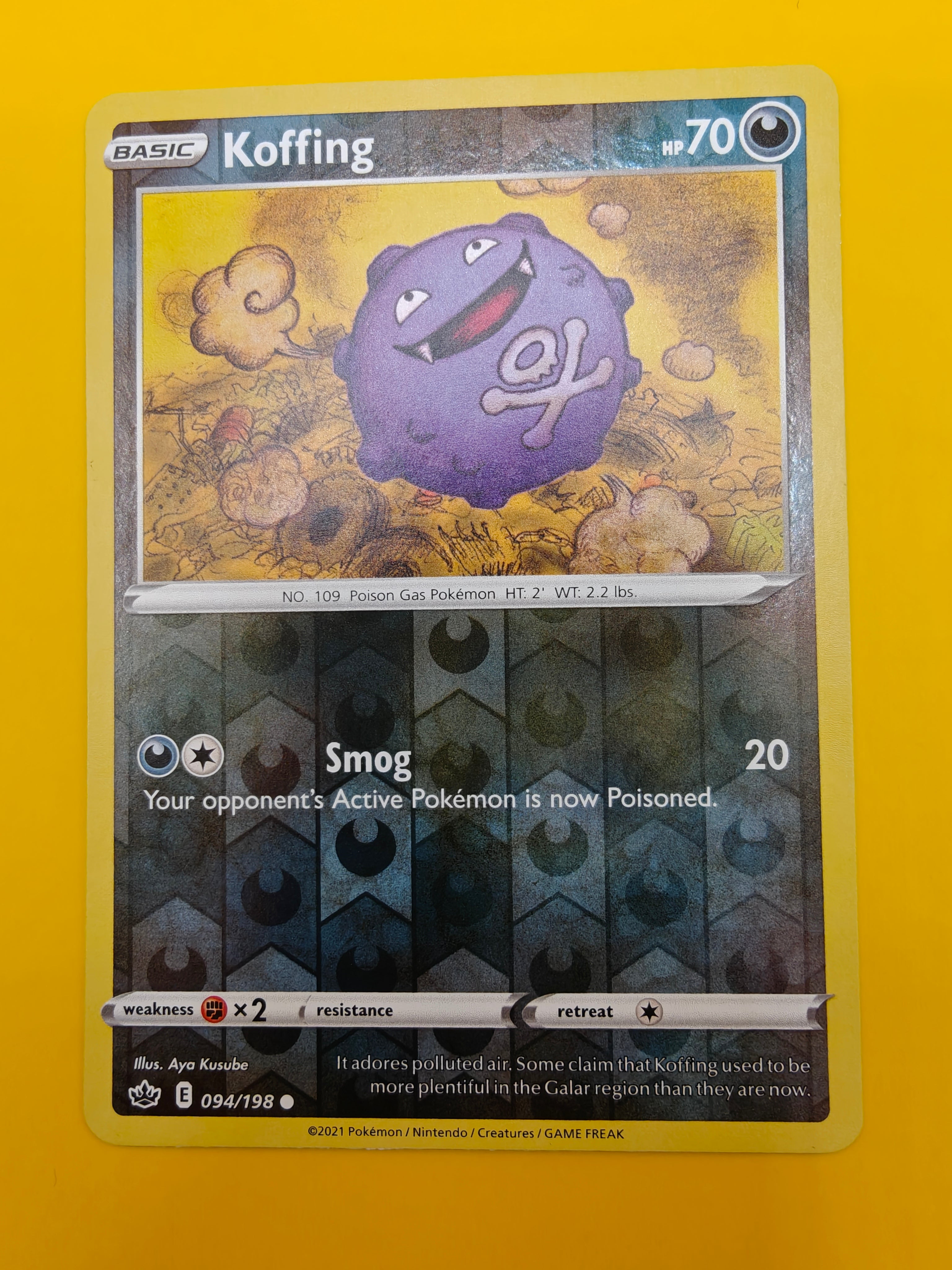 Koffing Reverse Holo - Chilling Reign