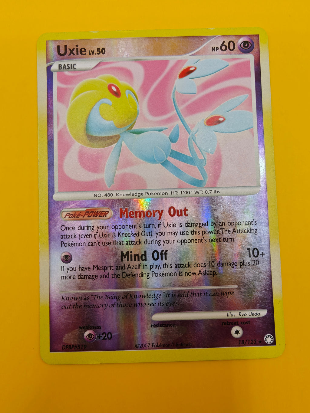 Uxie Lv.50 Reverse Holo - Mysterious Treasures