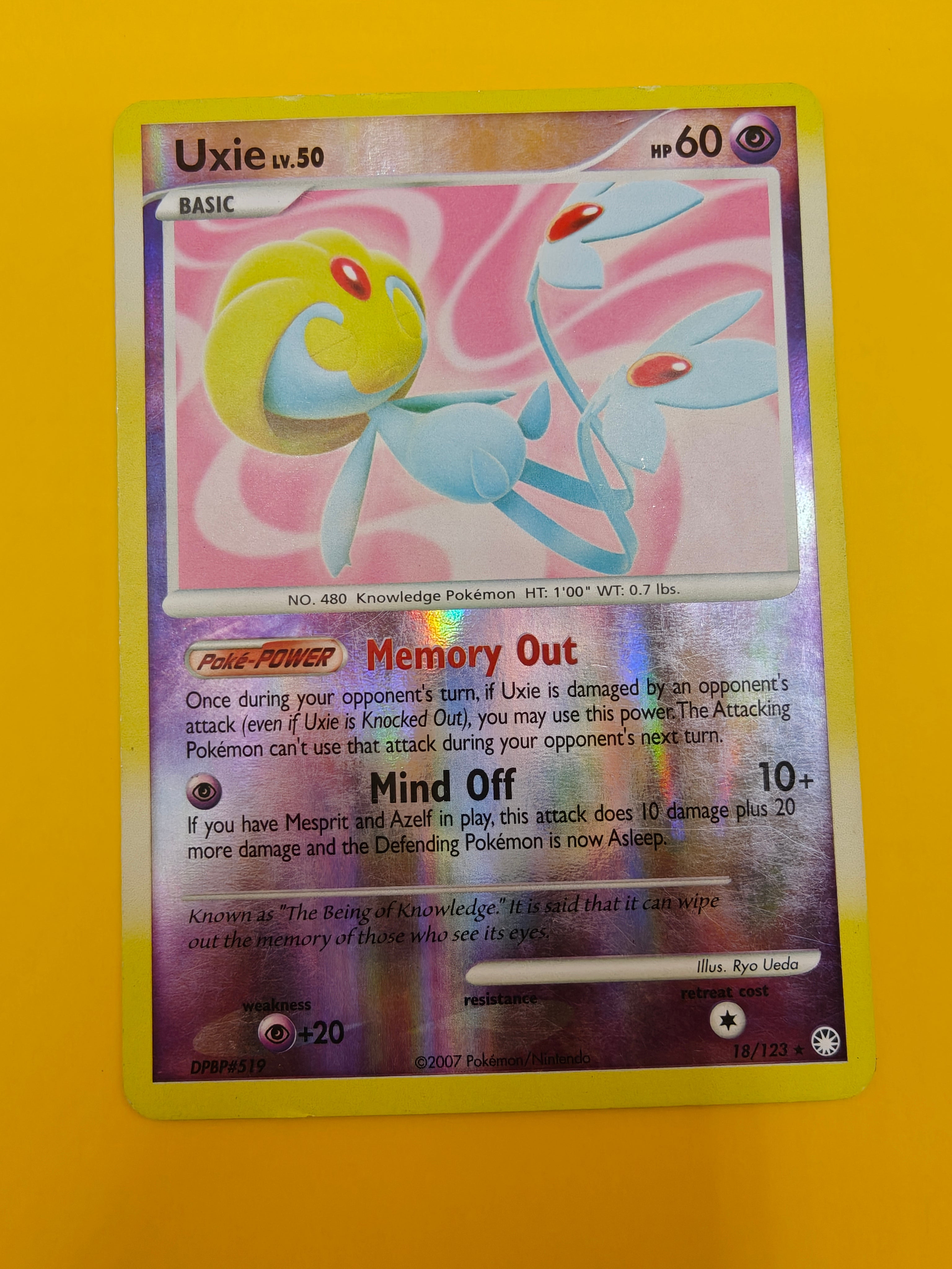 Uxie Lv.50 Reverse Holo - Mysterious Treasures