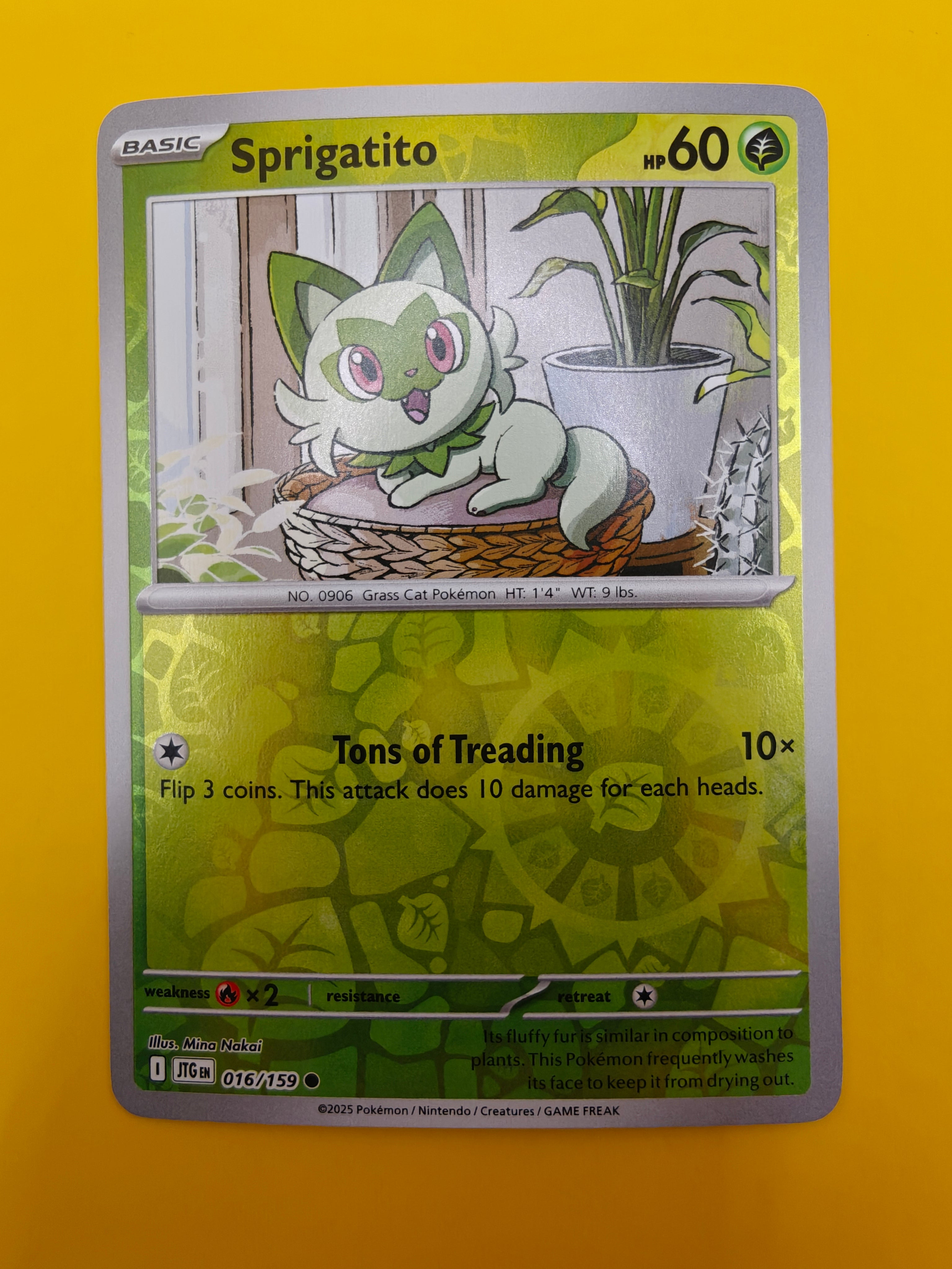 Sprigatito Reverse Holo - Journey Together