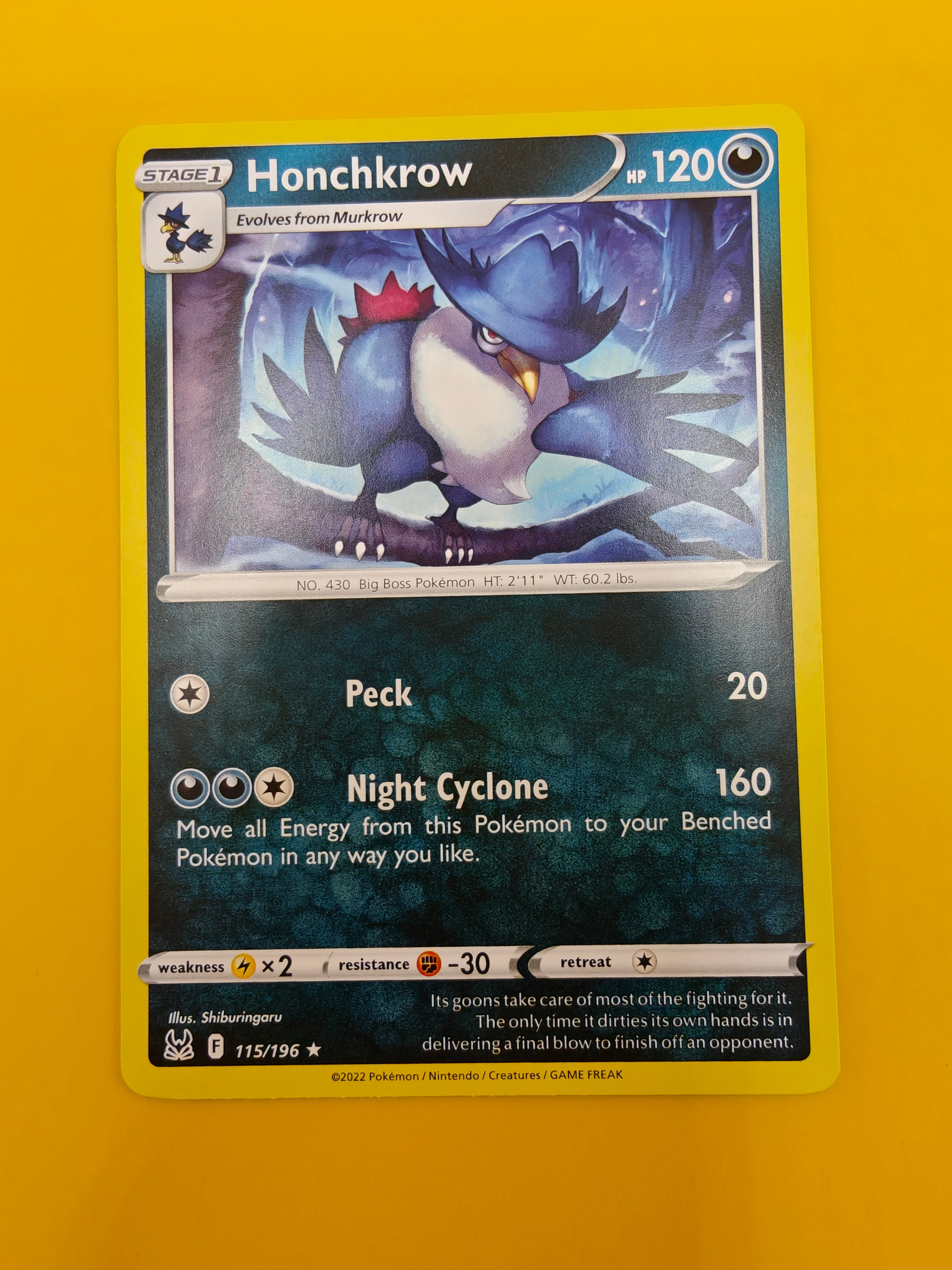 Honchkrow - Lost Origin