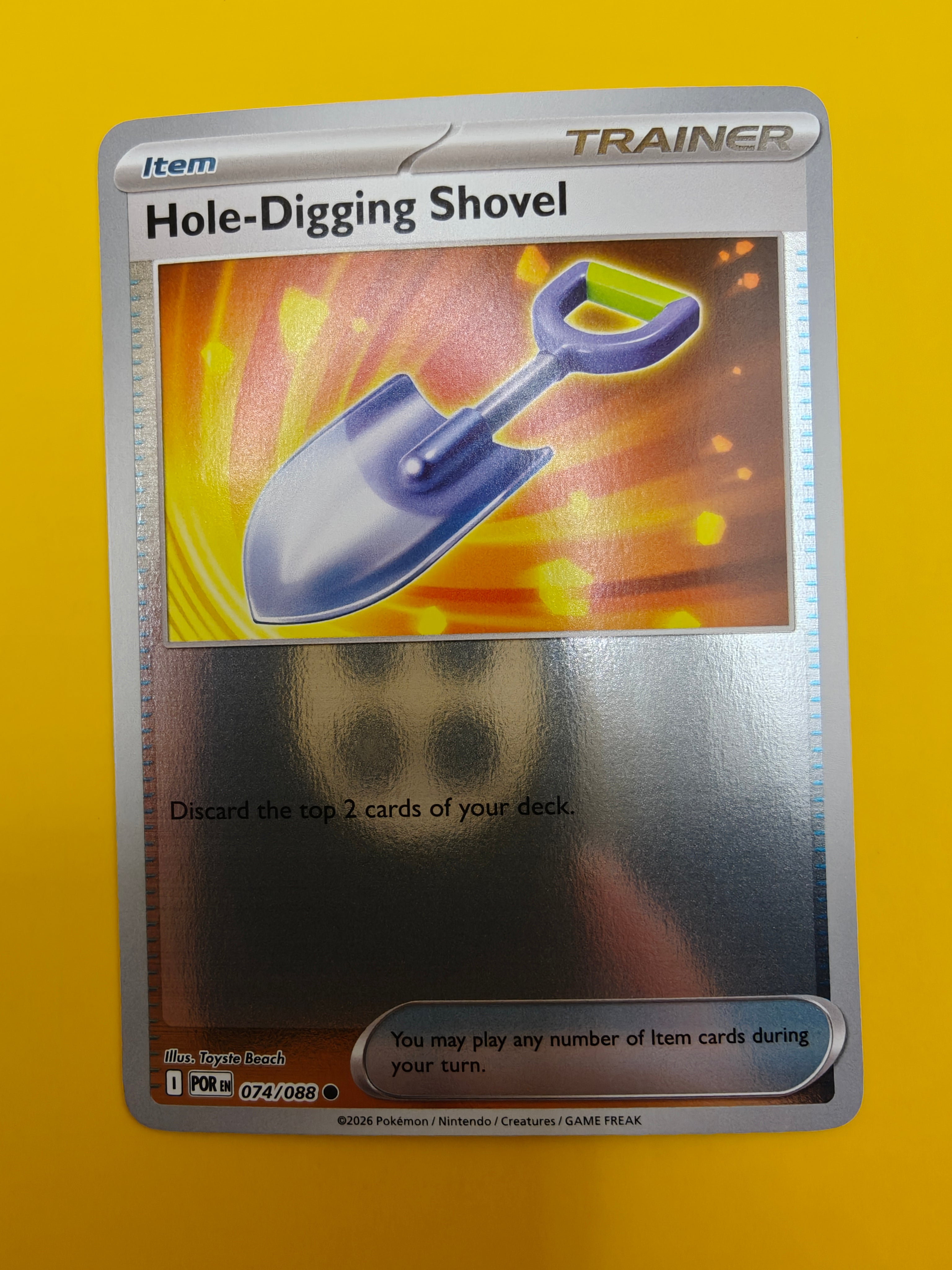Hole-Digging Shovel Reverse Holo - Perfect Order
