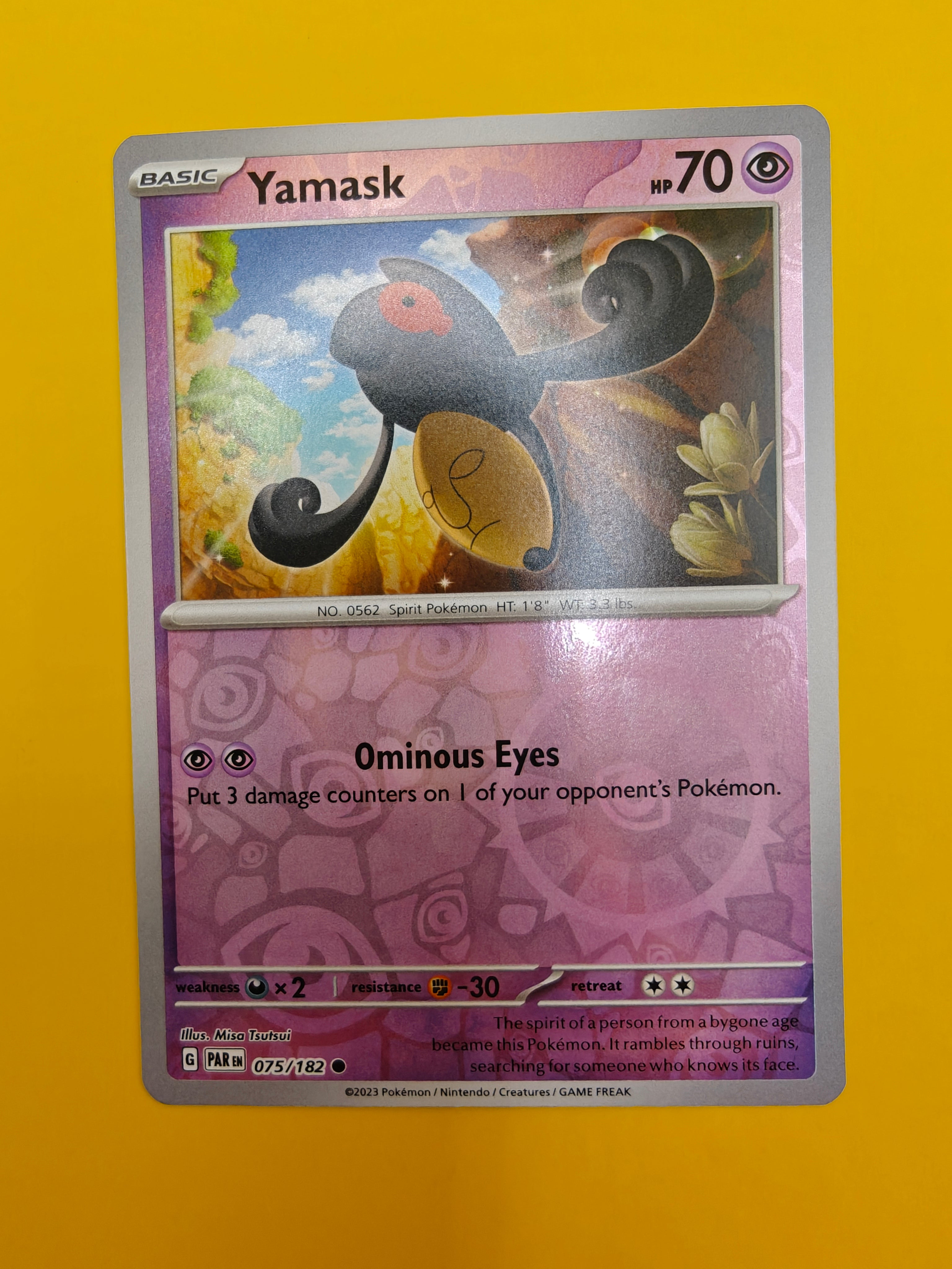 Yamask Reverse Holo - Paradox Rift