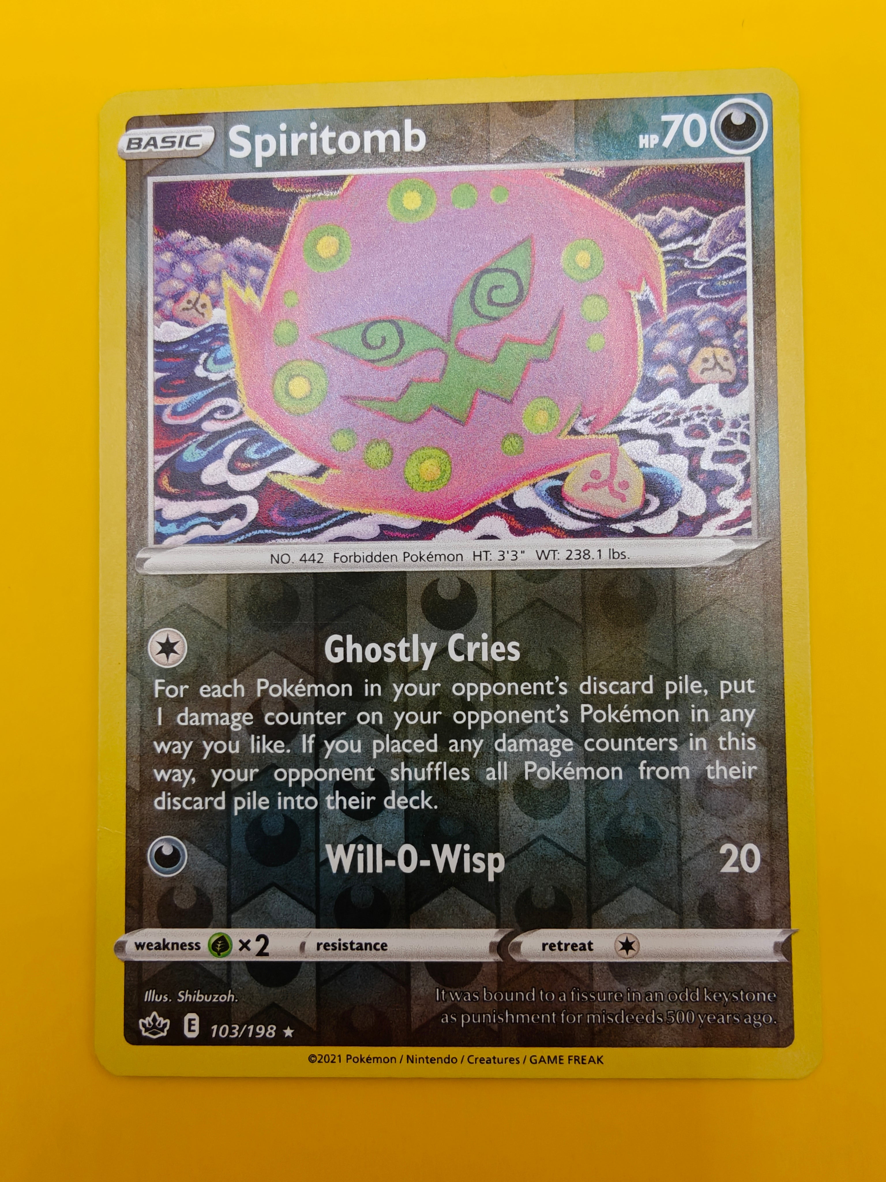 Spiritomb Reverse Holo - Chilling Reign