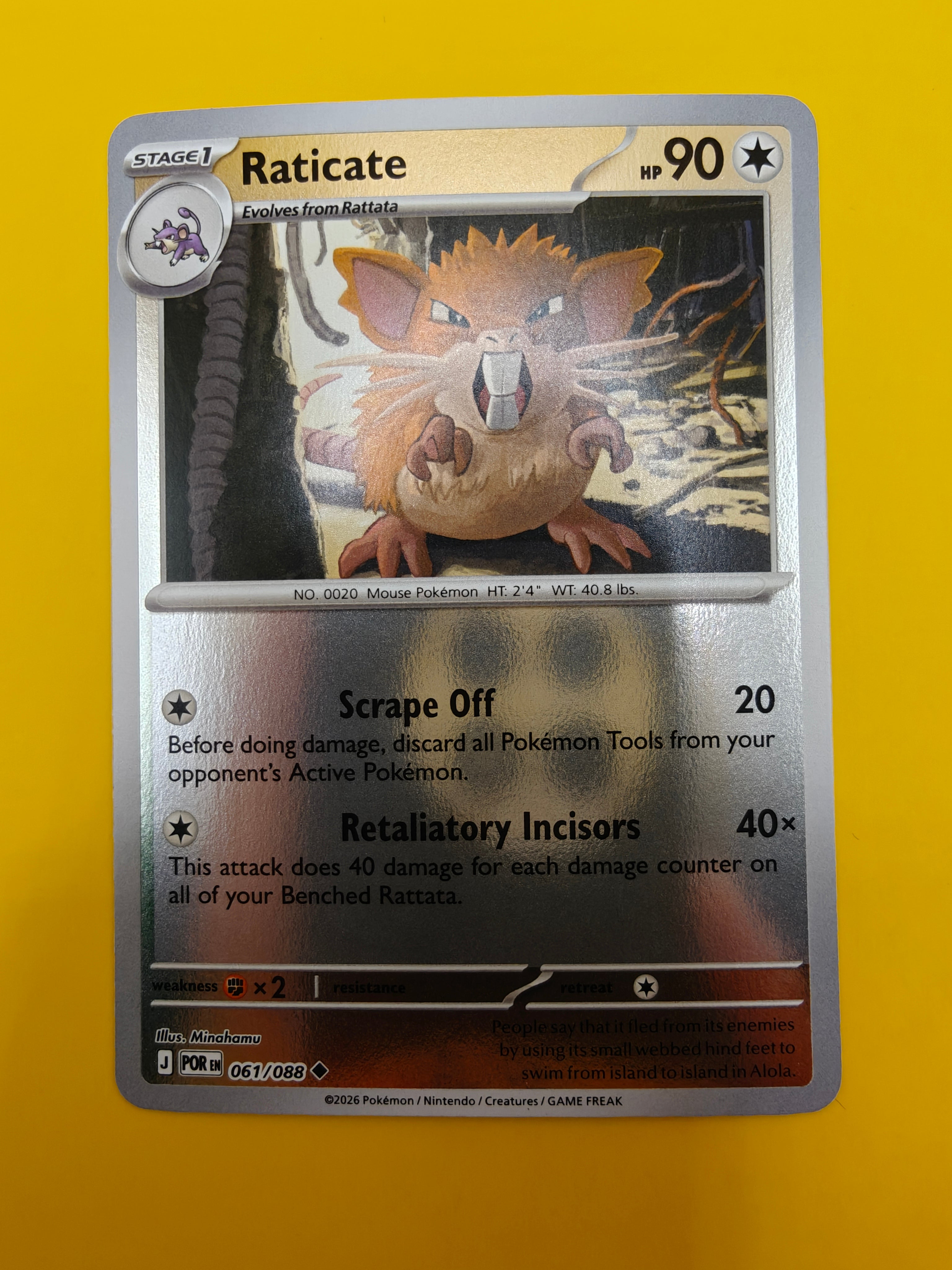 Raticate Reverse Holo - Perfect Order