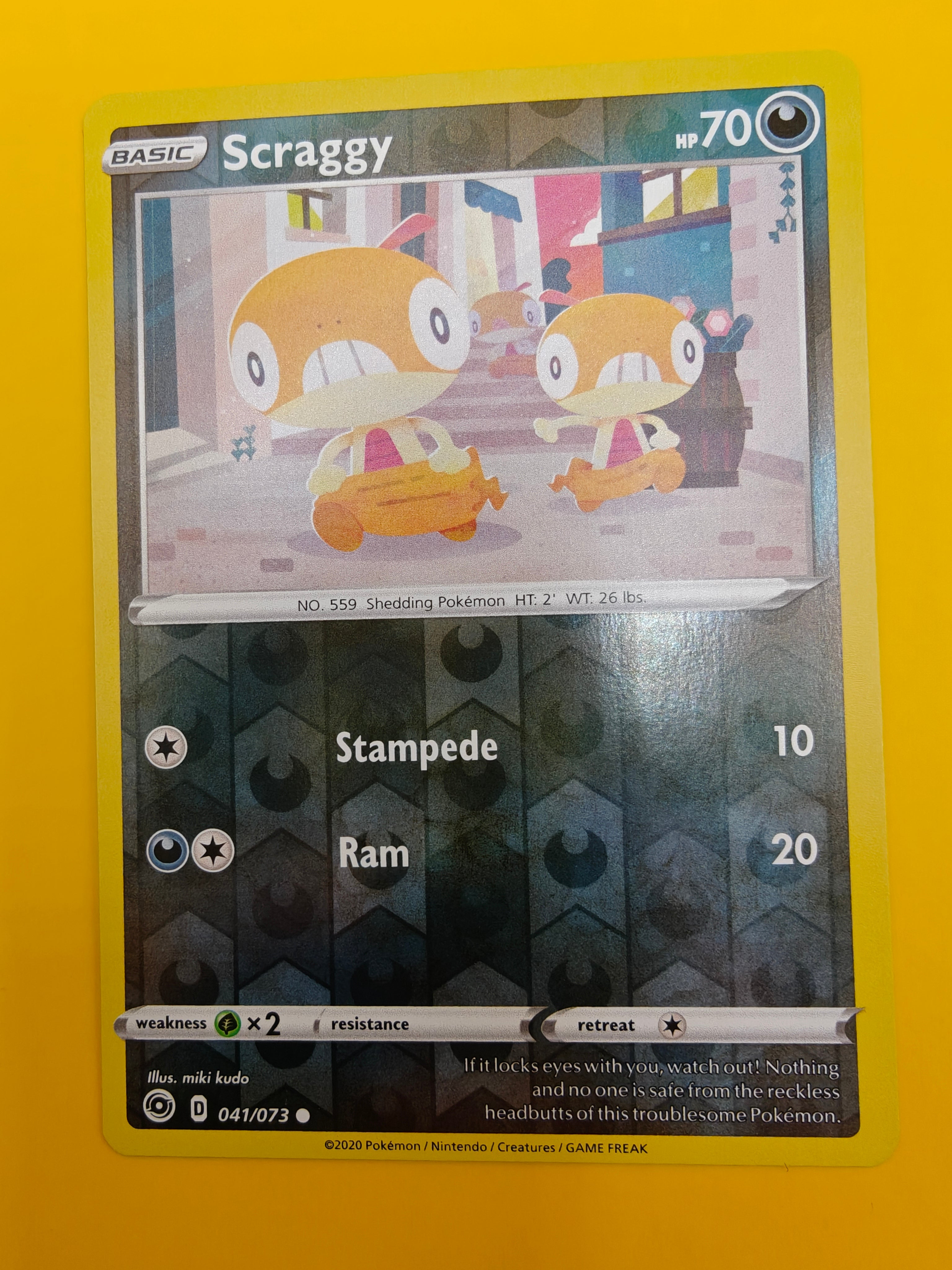 Scraggy Reverse Holo - Champions Path