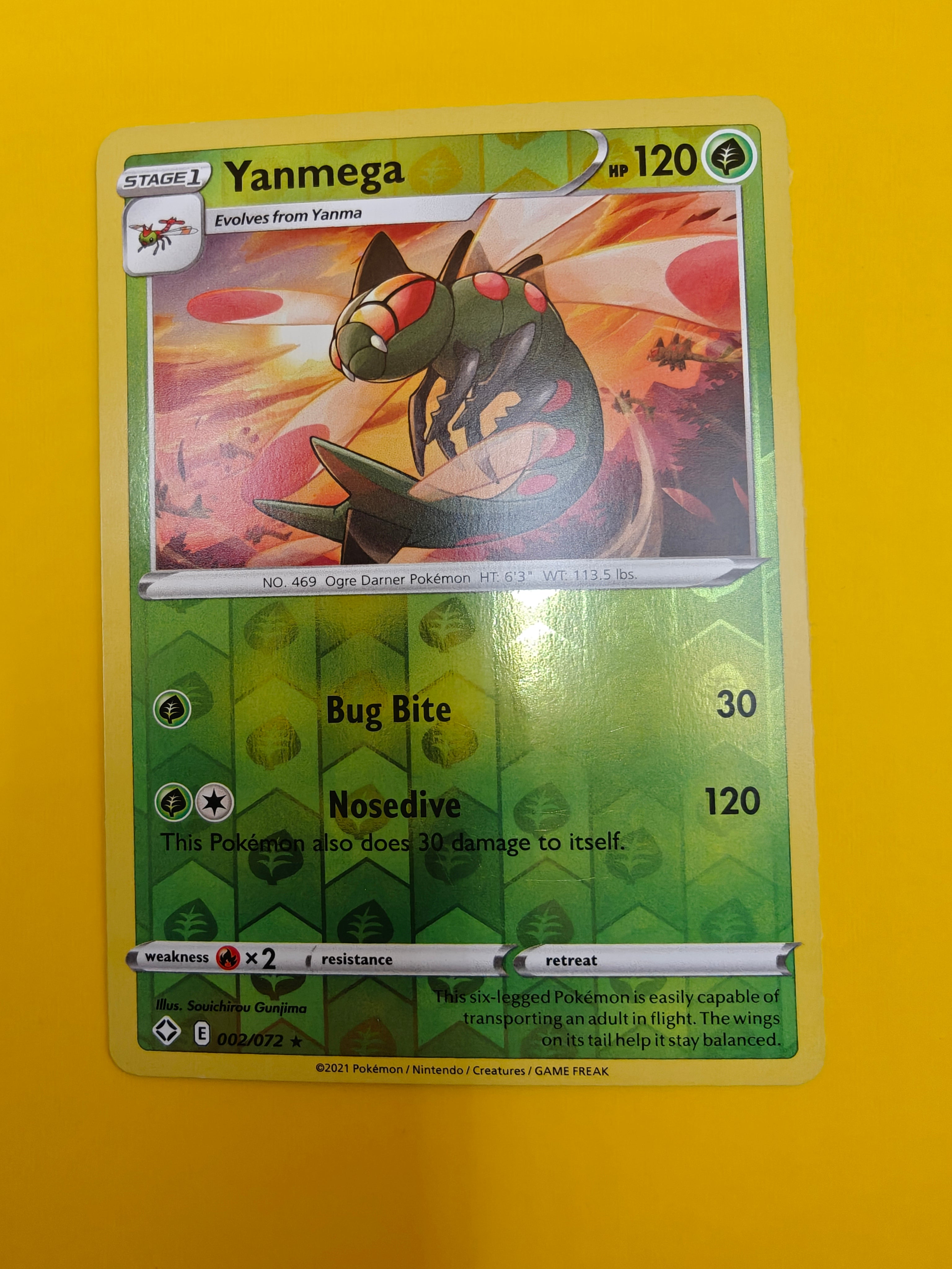Yanmega Reverse Holo - Shining Fates