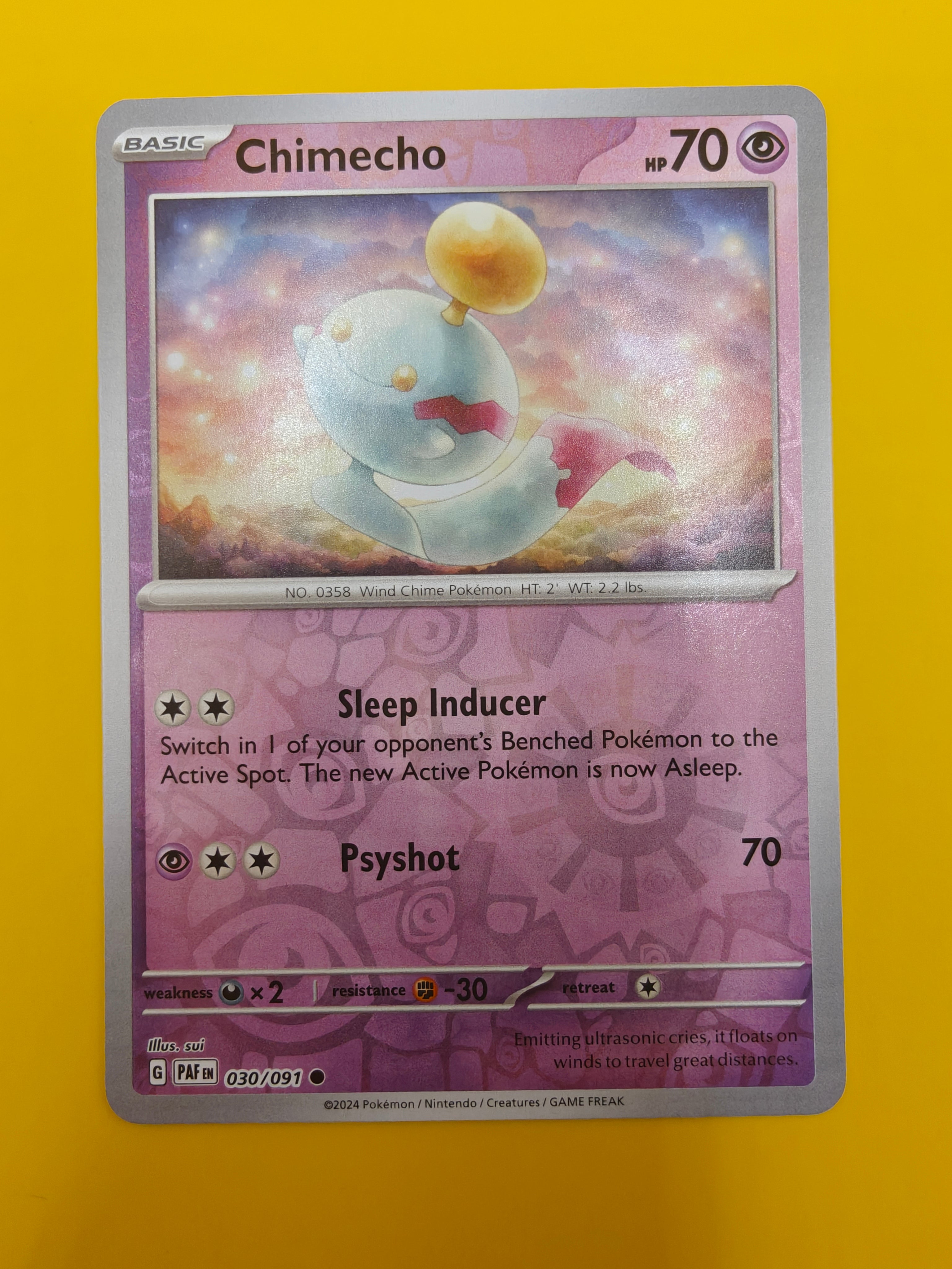 Chimecho Reverse Holo - Paldean Fates