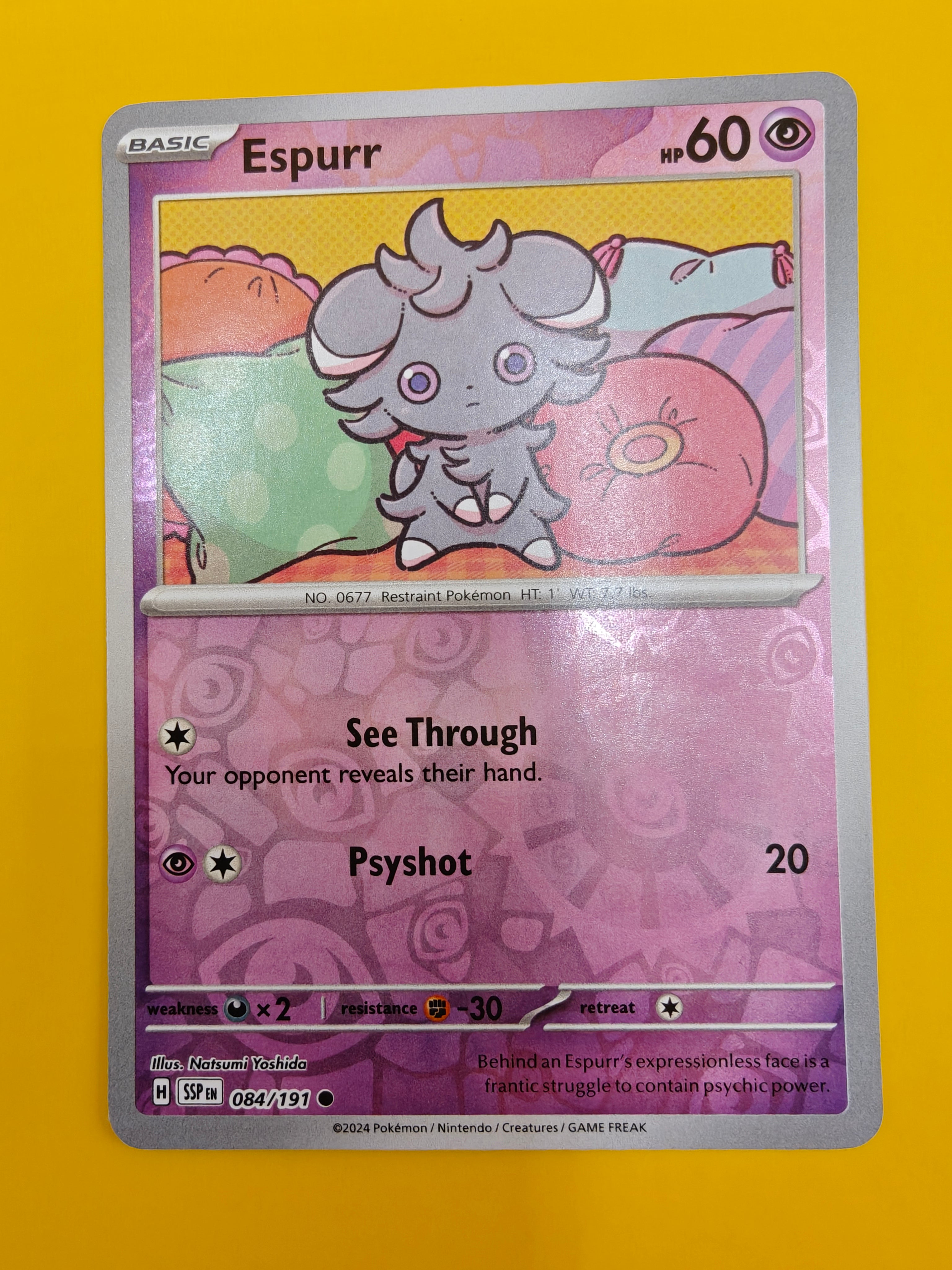Espurr Reverse Holo - Surging Sparks
