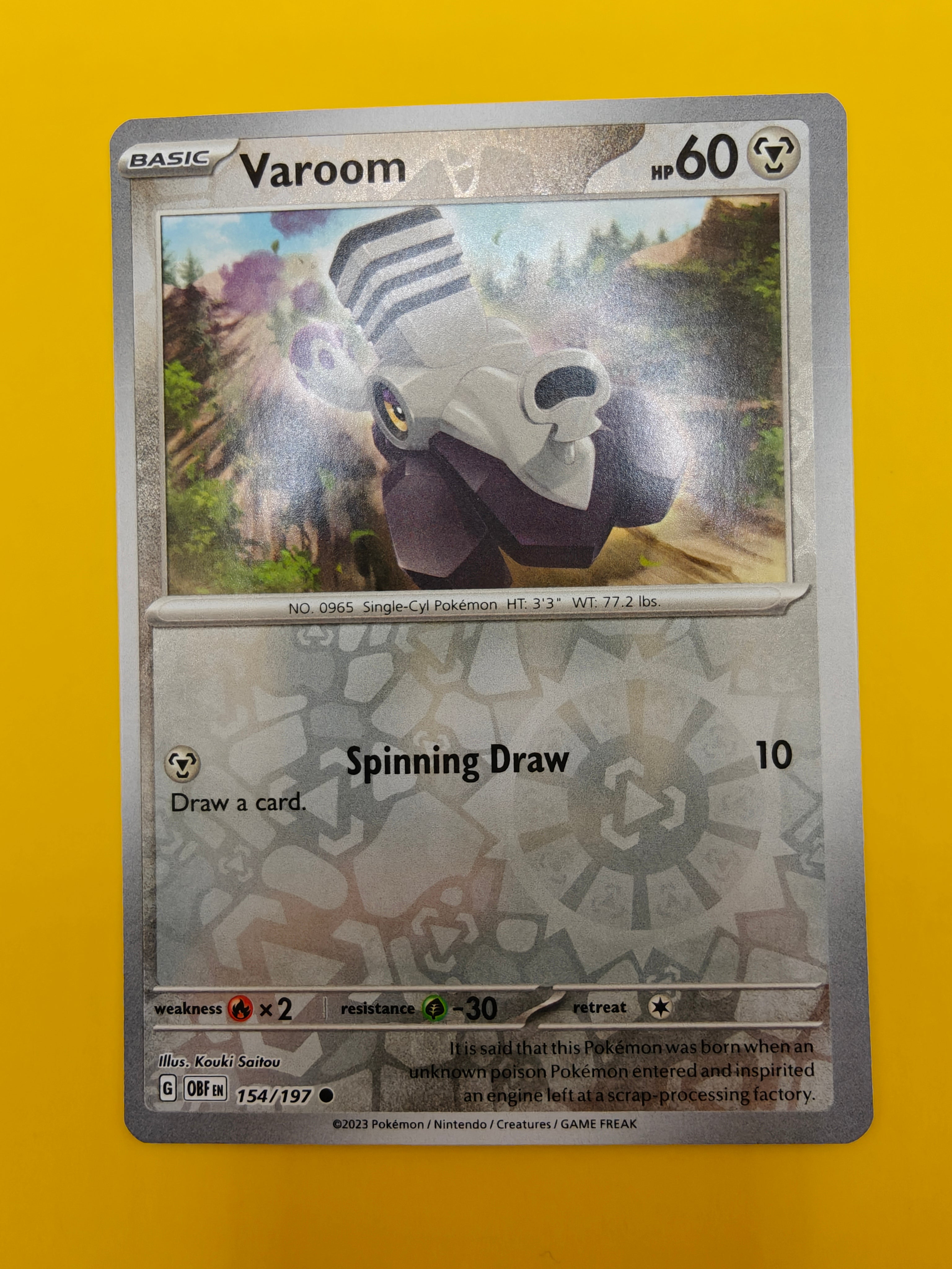 Varoom Reverse Holo - Obsidian Flames