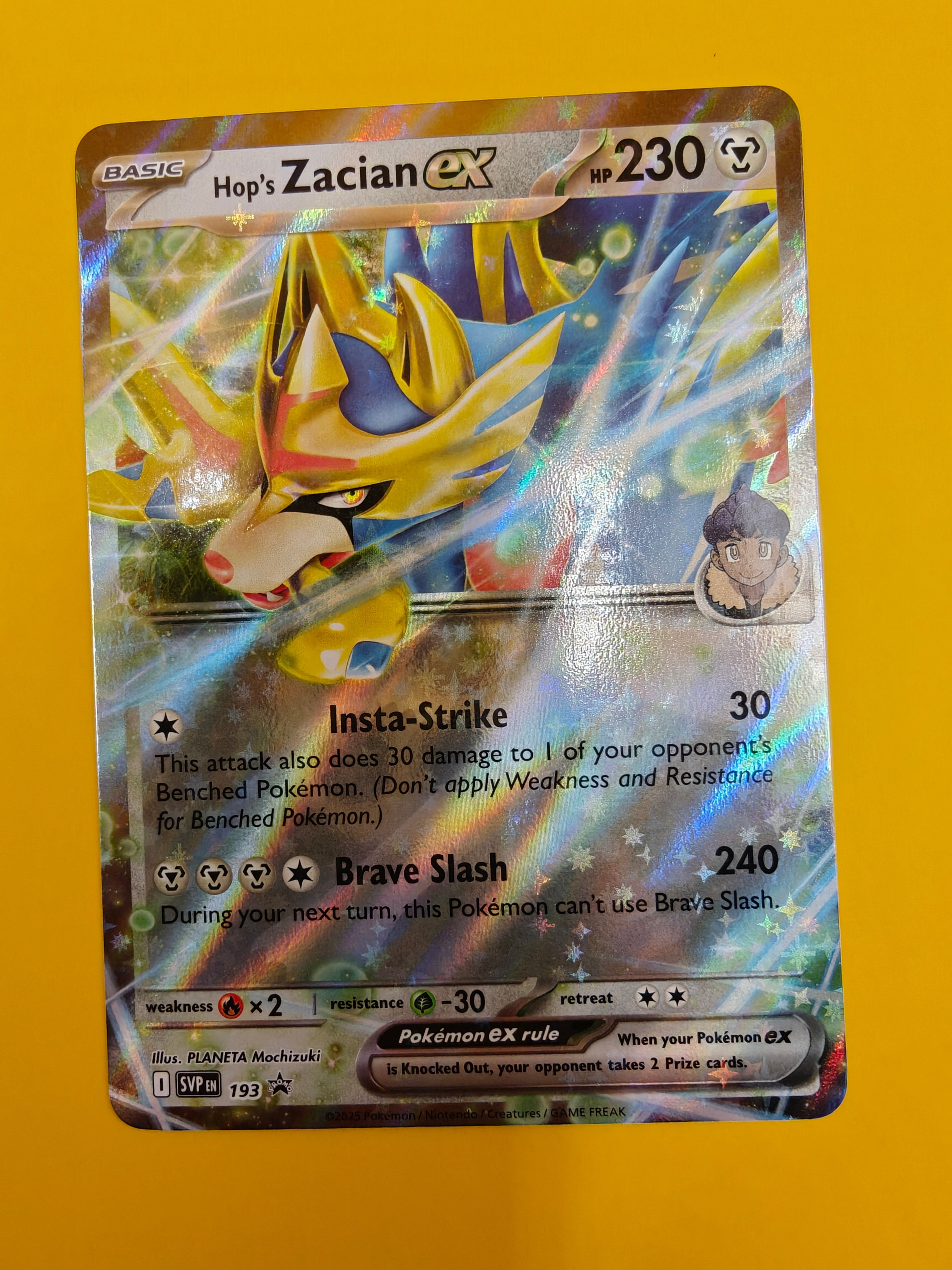 Hop's Zacian ex - SVP193