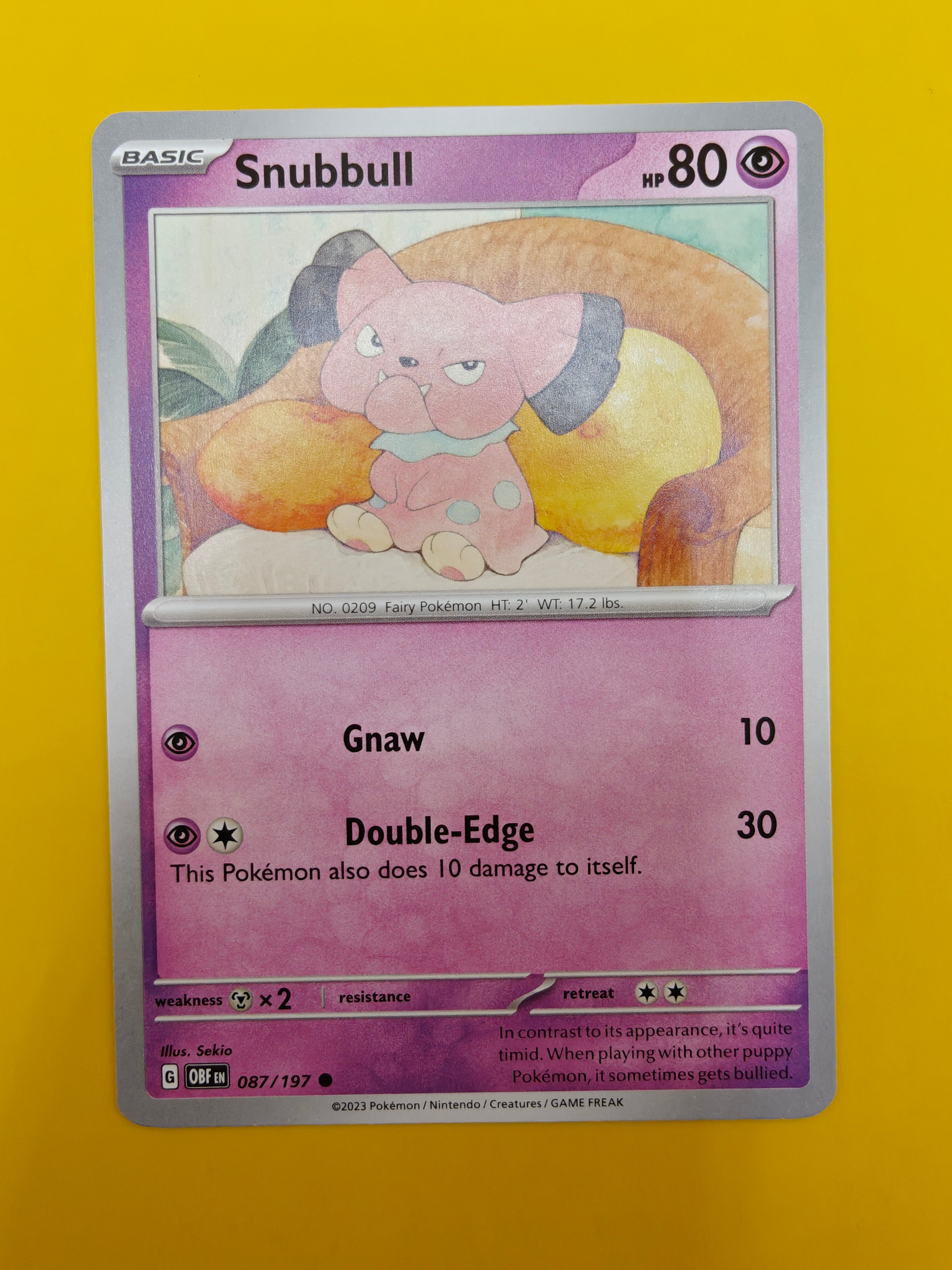 Snubbull - Obsidian Flames