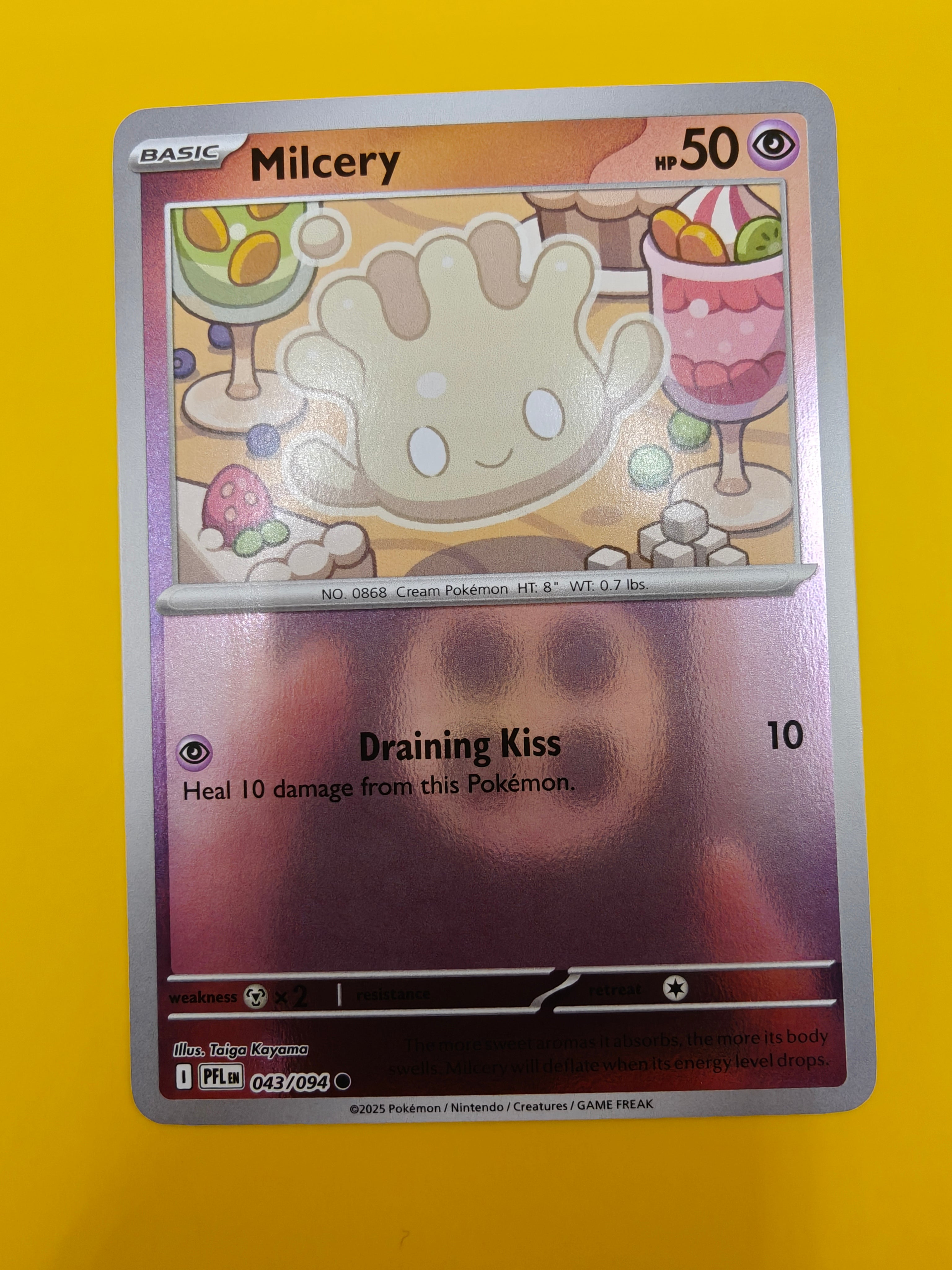 Milcery Reverse Holo - Phantasmal Flames