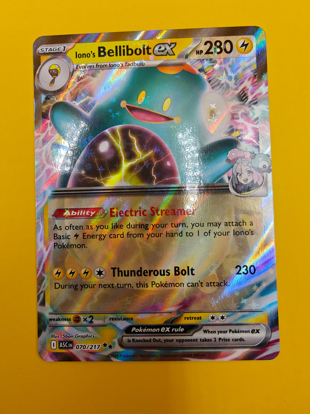 Iono's Bellibolt ex - Ascended Heroes